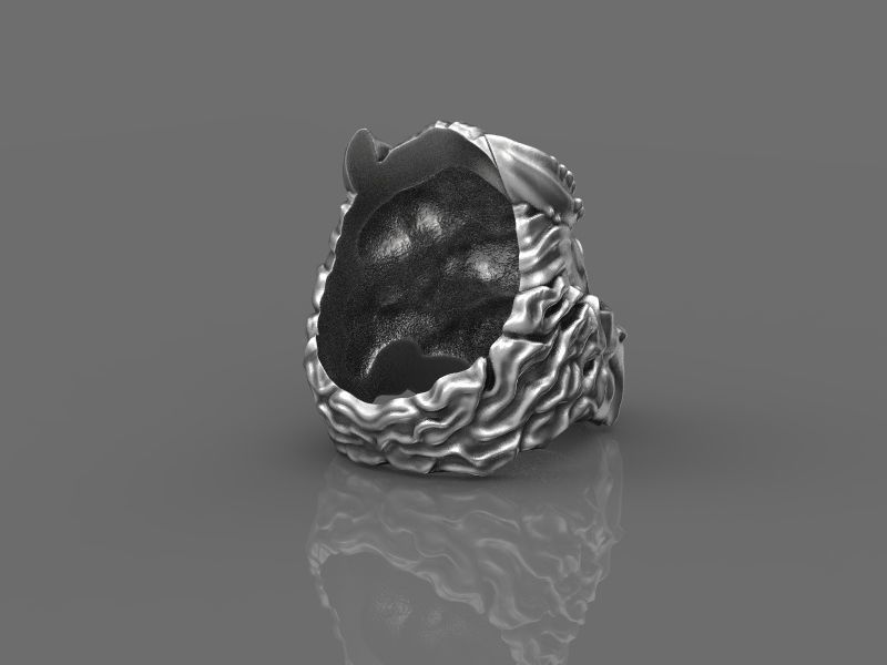 Ring Japanese demon 3d model for 3d printing 3D print model 3D print model_5