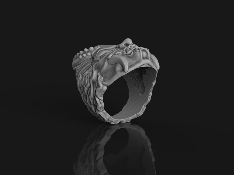 Ring Japanese demon 3d model for 3d printing 3D print model 3D print model_15