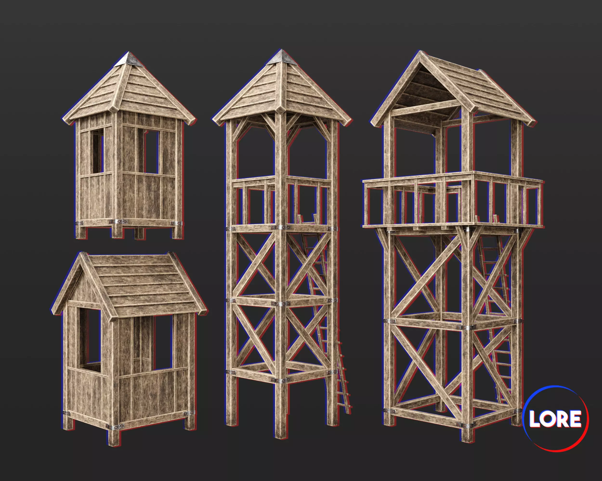 Medieval Collection Defense Guardposts _0