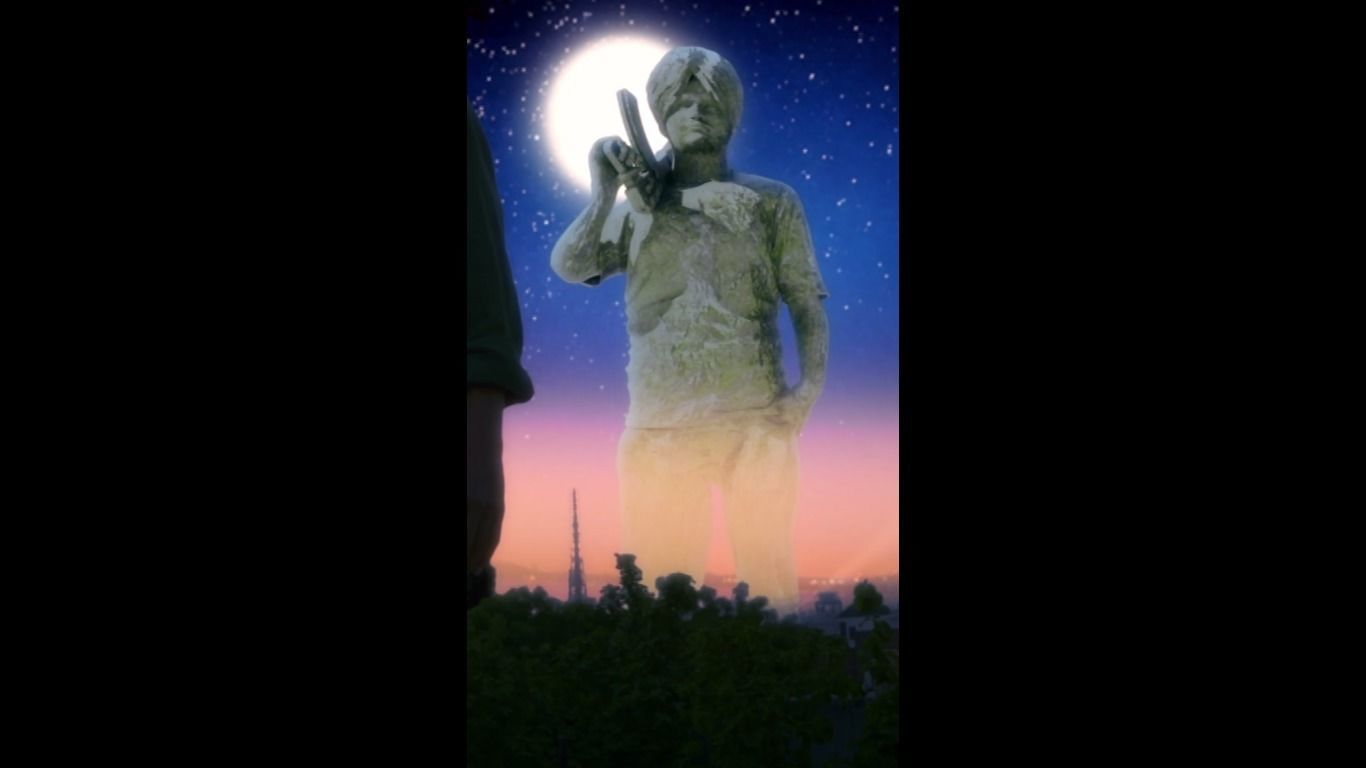 Sidhu Moose Wala 3d Model Statue Low-poly 3D model_5