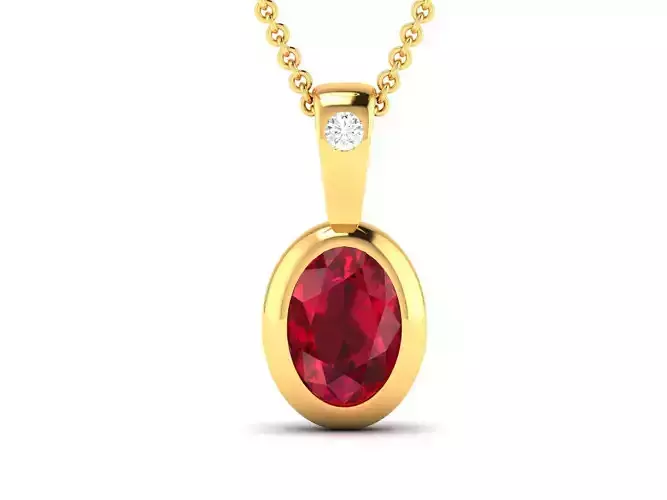 Women Oval Pendants 3dm STL OBJ FBX Render Details