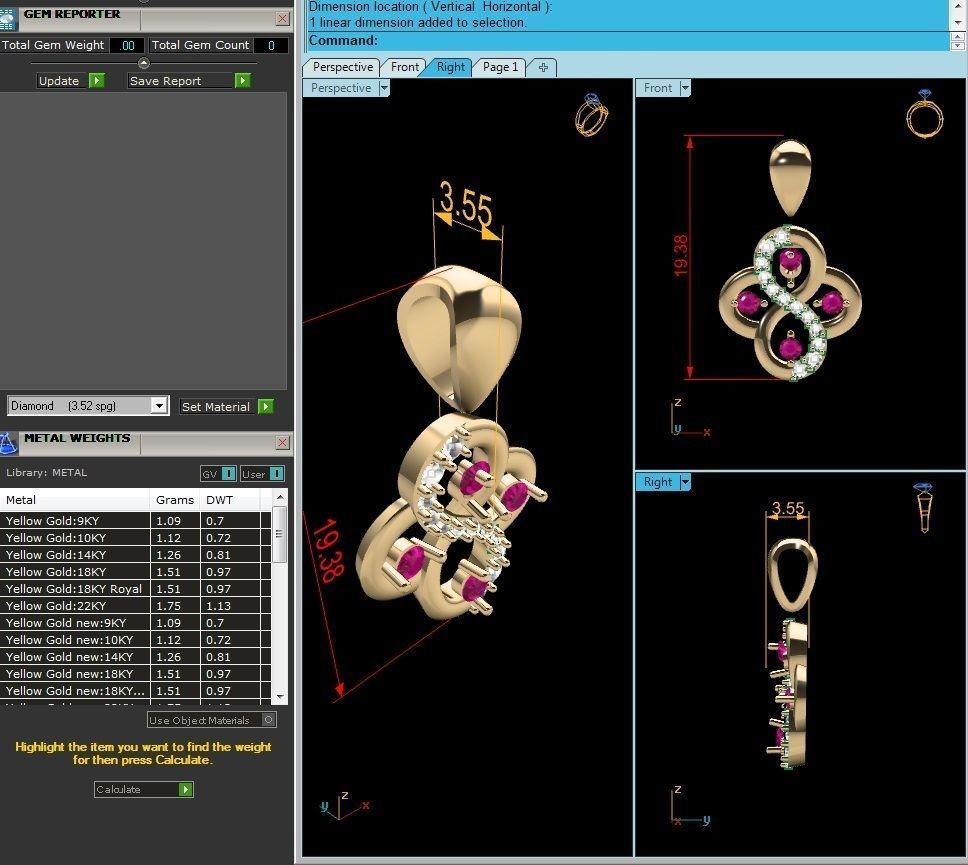 Women Pendants 3dm STL OBJ FBX Render Details 3D print model_7