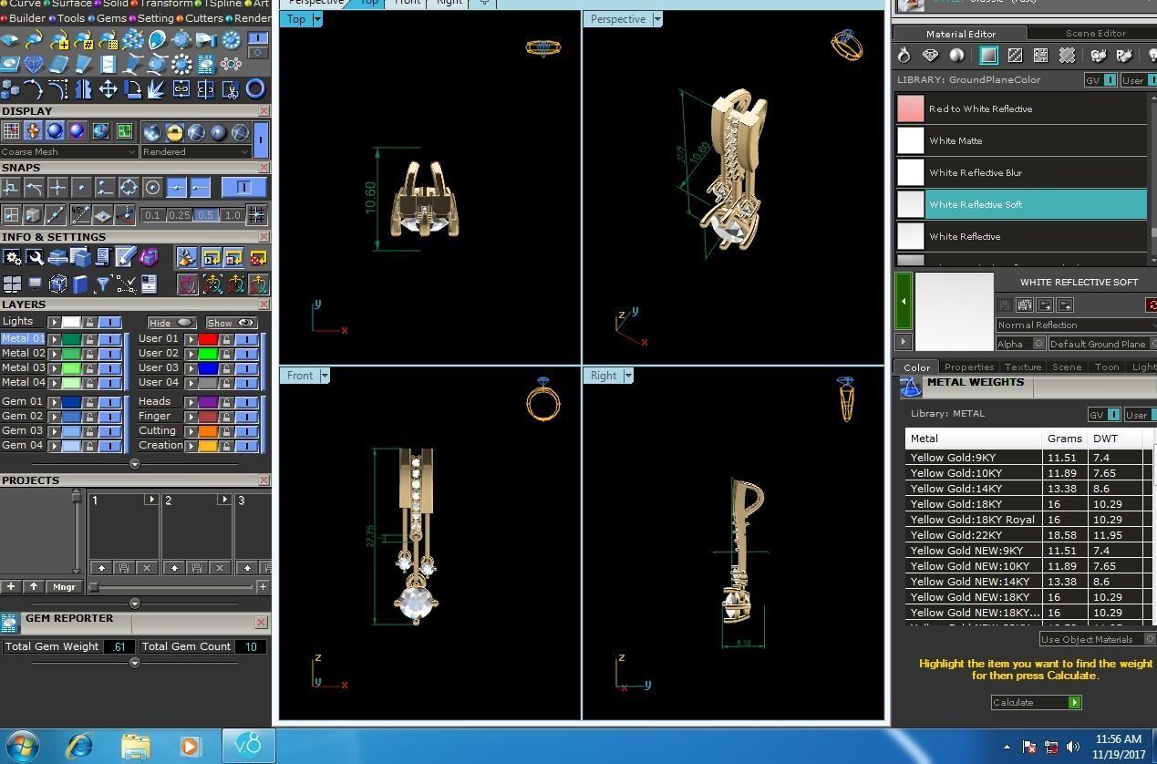 Women Pendants 3dm STL OBJ FBX Render Details 3D print model_13