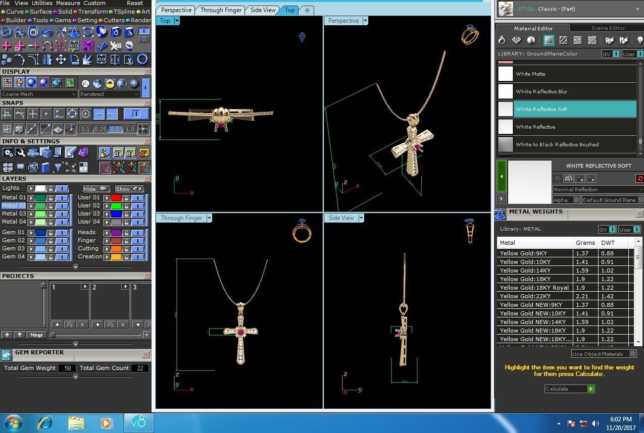 Cross Pendants 3dm STL OBJ FBX Render Details 3D print model_13