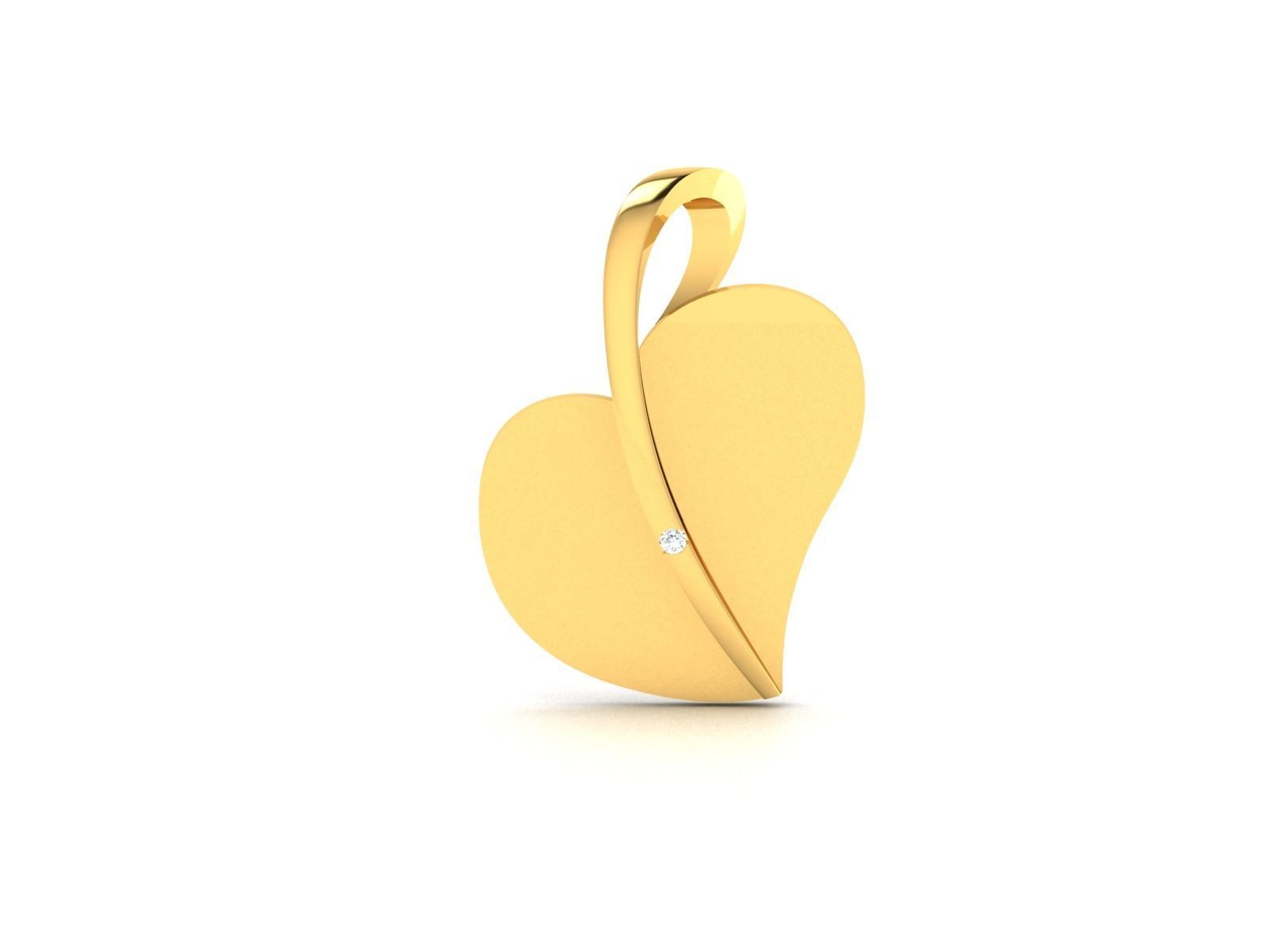 Women Heart Pendants 3dm STL OBJ FBX Render Details 3D print model_3