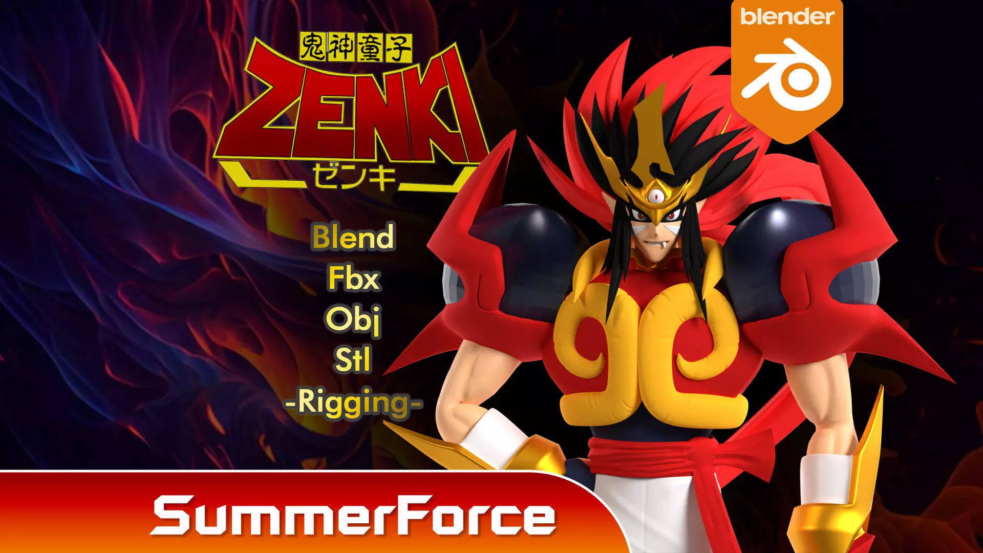 ZENKI - Demon God Child Zenki 3D model