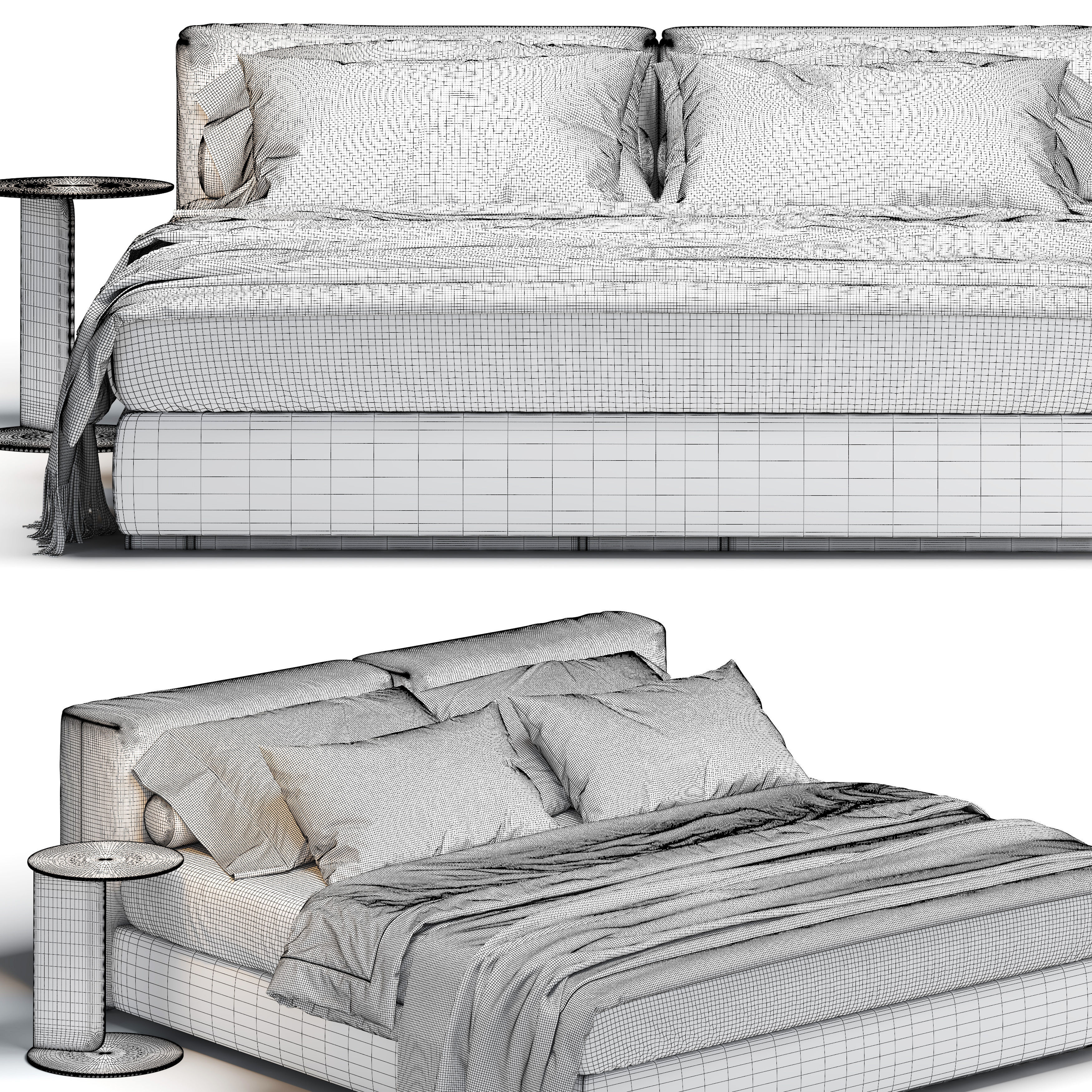 Asolo Bed 3D model_8