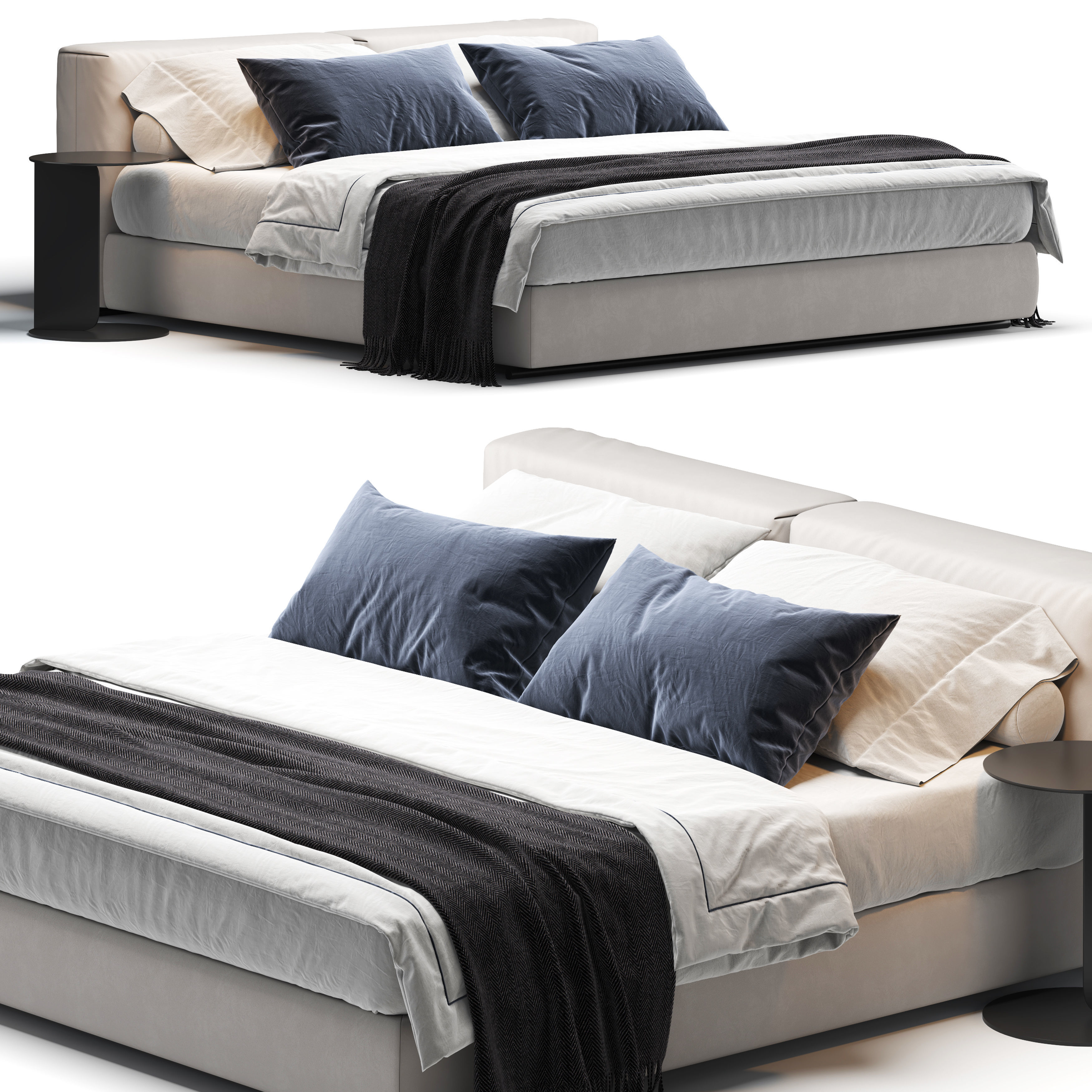Asolo Bed 3D model_1