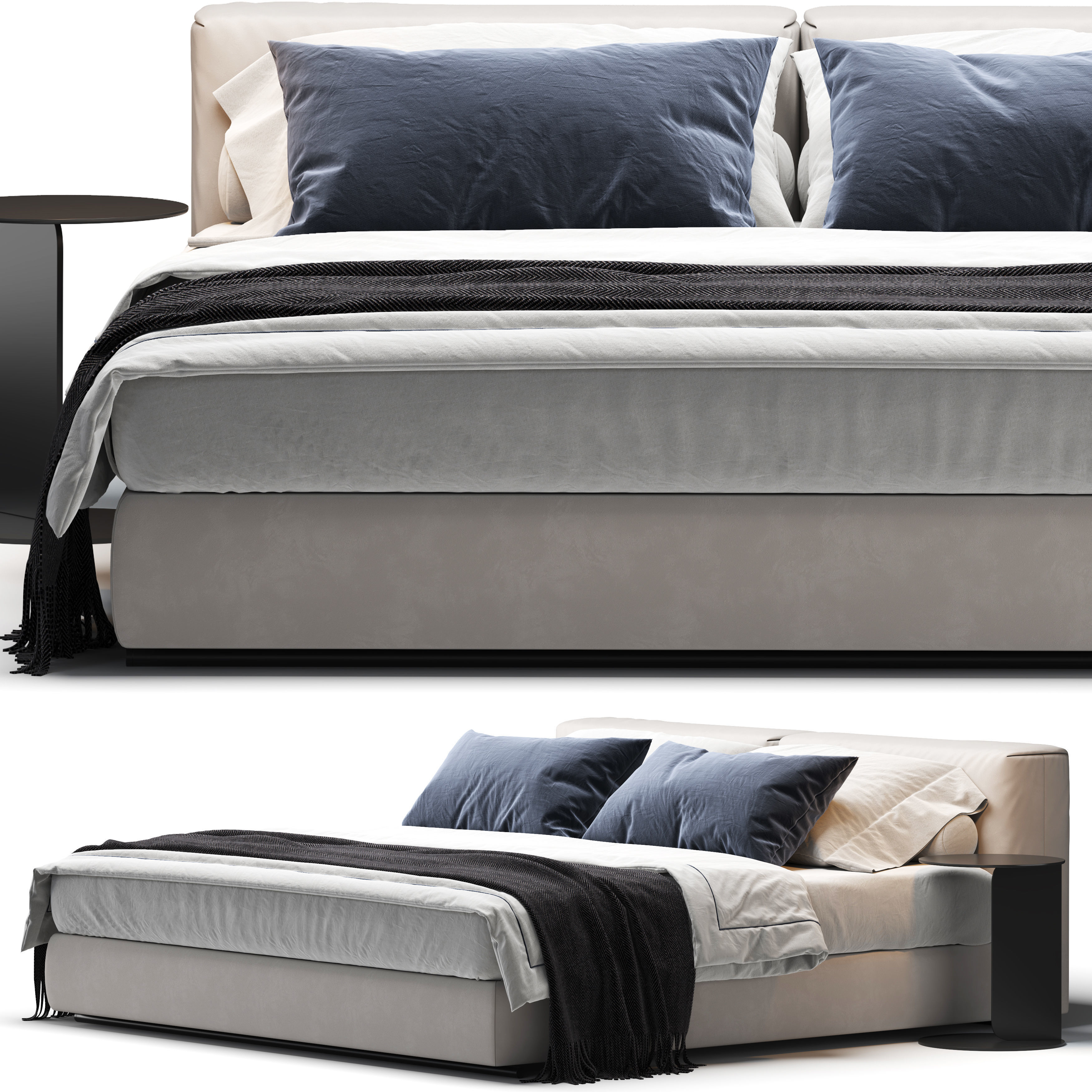 Asolo Bed 3D model_2