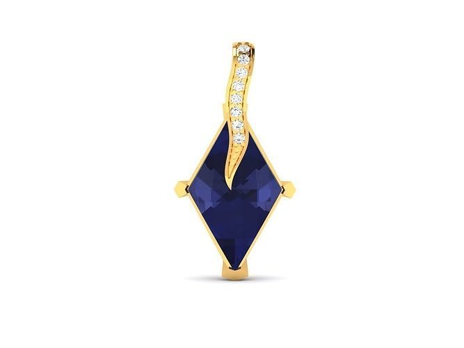 Women Kite Stone Pendants 3dm STL OBJ FBX Render Details 3D print model
