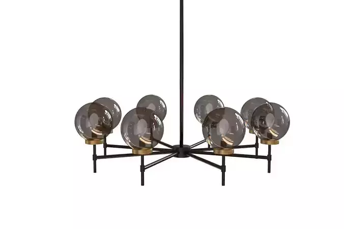 Camryn Metal and Glass Chandelier