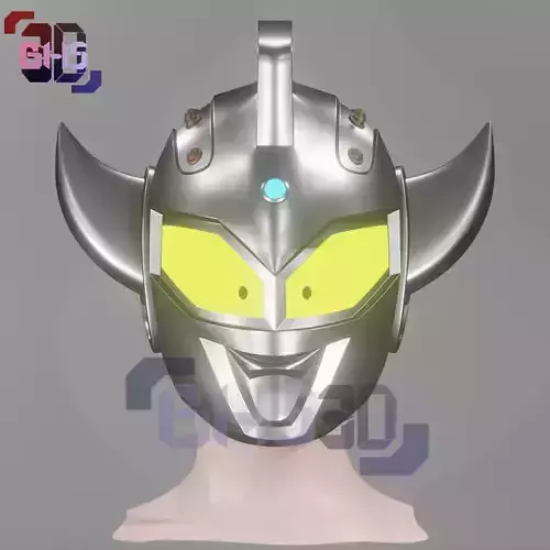 Little Ultraman taro mask  3D print model