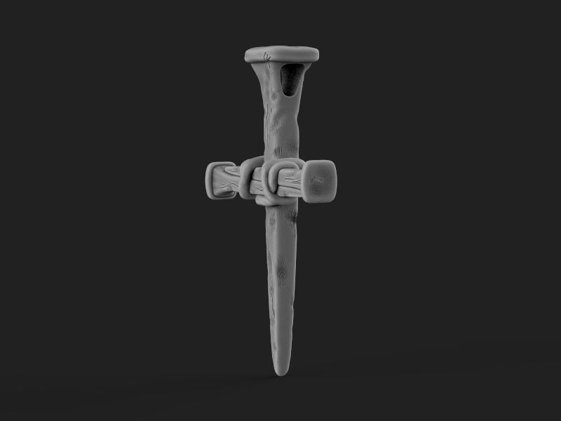 Cross  of nails 3d model for 3d printing 3D print model 3D print model_15