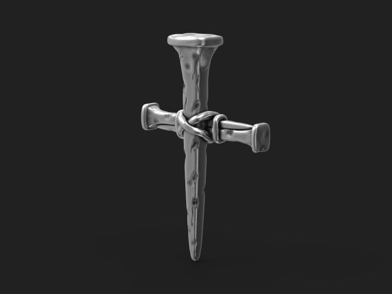Cross  of nails 3d model for 3d printing 3D print model 3D print model_5