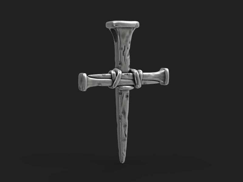 Cross  of nails 3d model for 3d printing 3D print model 3D print model_9