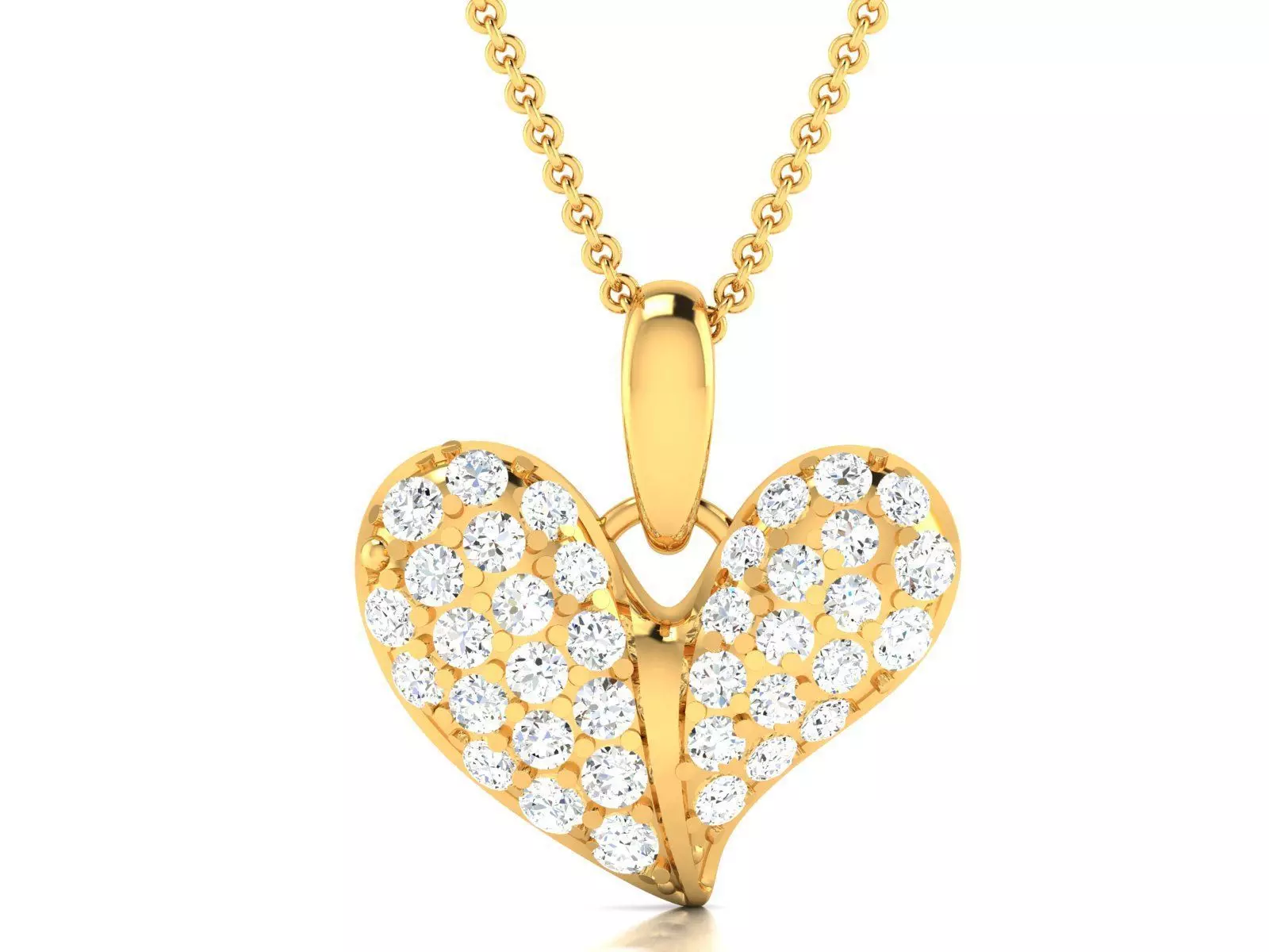 Heart Pendants 3dm STL OBJ FBX Render Details 3D print model