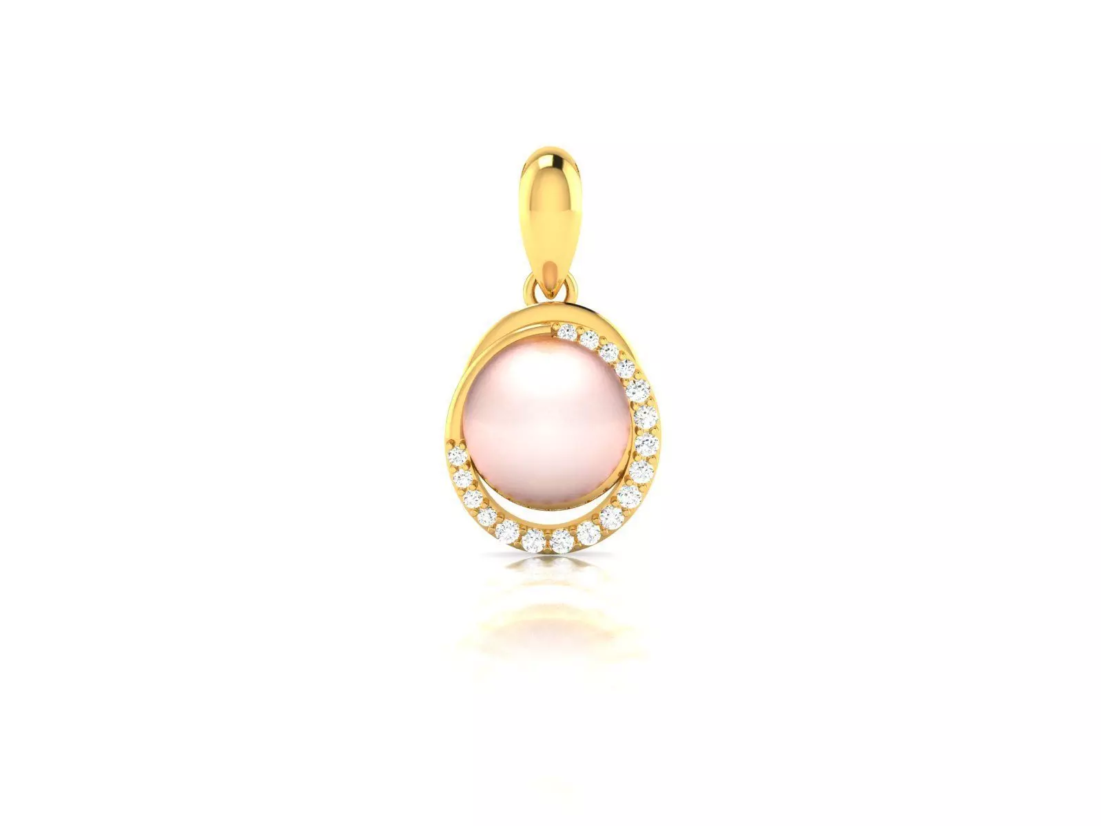 Women Opal Stone Pendants 3dm STL OBJ FBX Render Details 3D print model