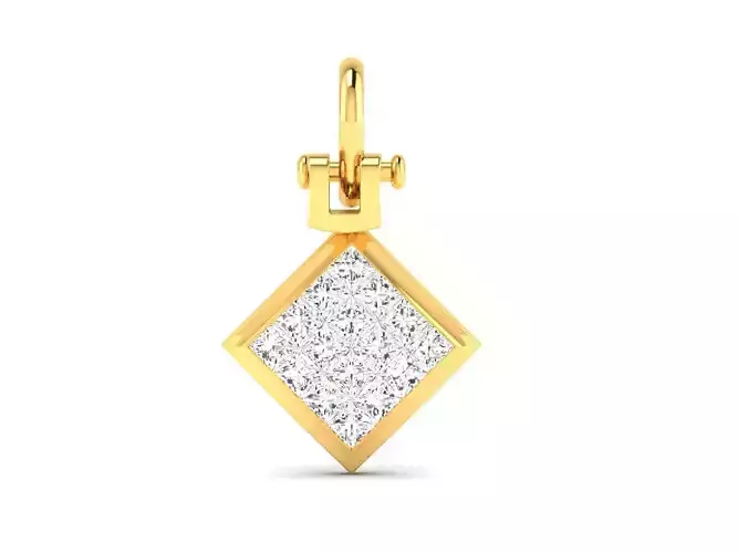 Women Solitaire Pendants 3dm STL OBJ FBX Render Details