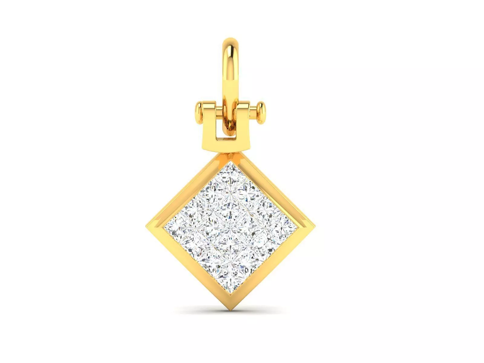 Women Solitaire Pendants 3dm STL OBJ FBX Render Details 3D print model