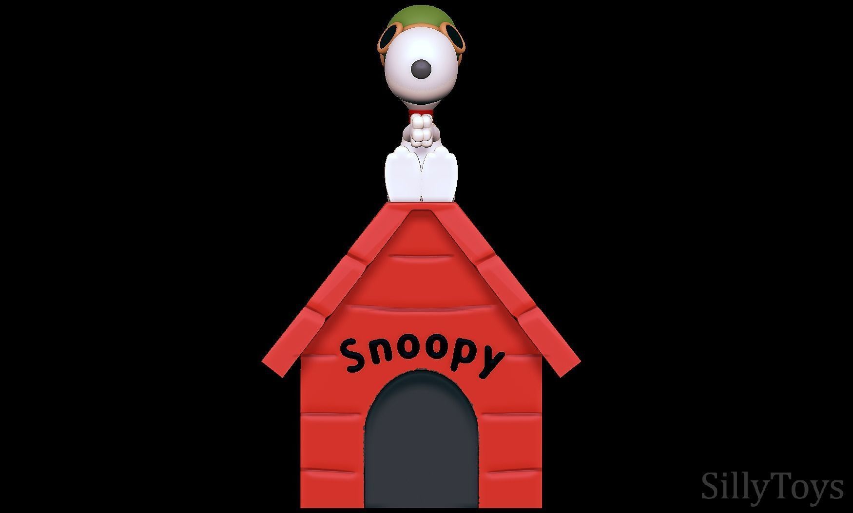 Snoopy Flying Ace 3D print model_2