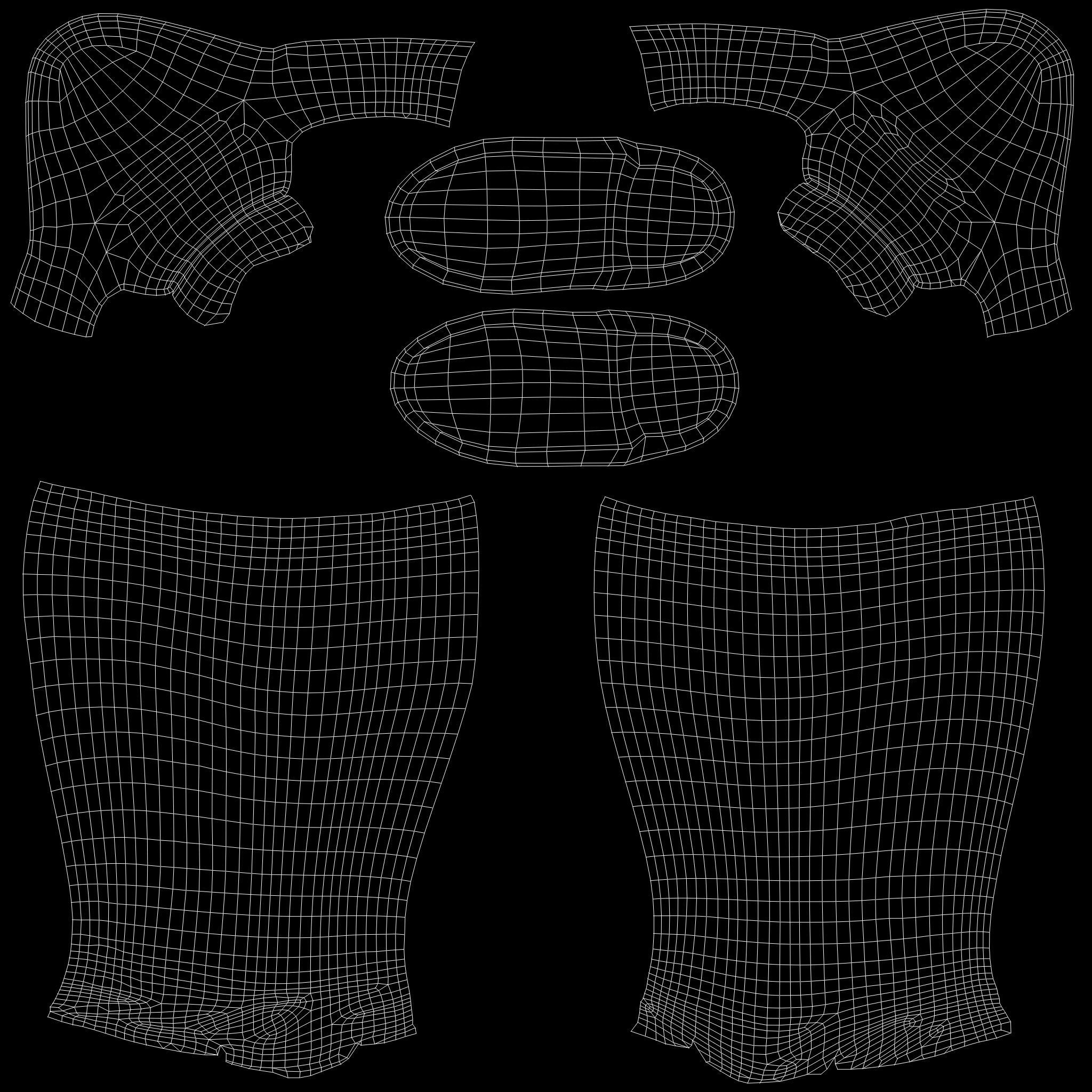 Female Medieval Steampunk Pheasant Full Outfit Costume Low-poly 3D model_17