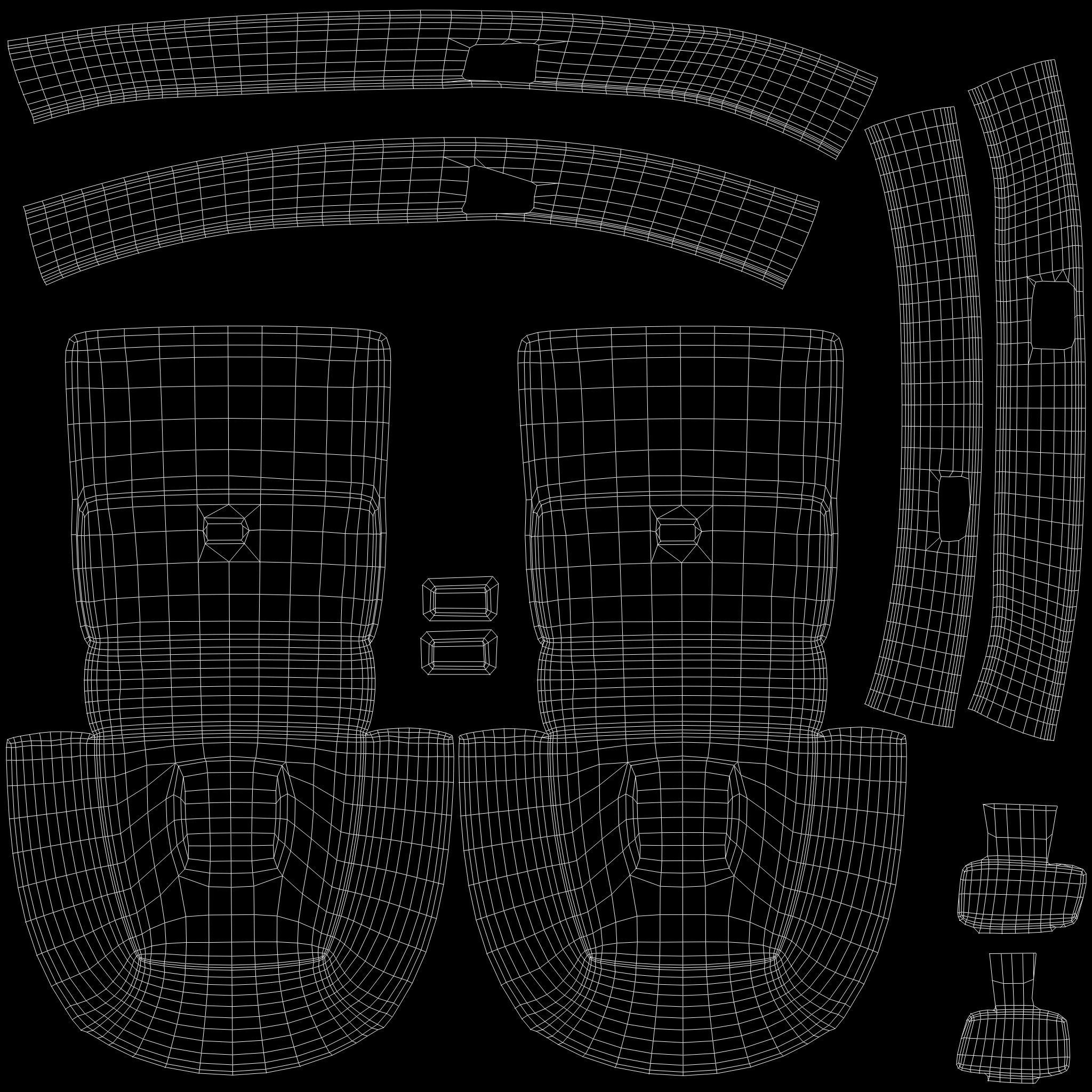 Female Medieval Steampunk Pheasant Full Outfit Costume Low-poly 3D model_15