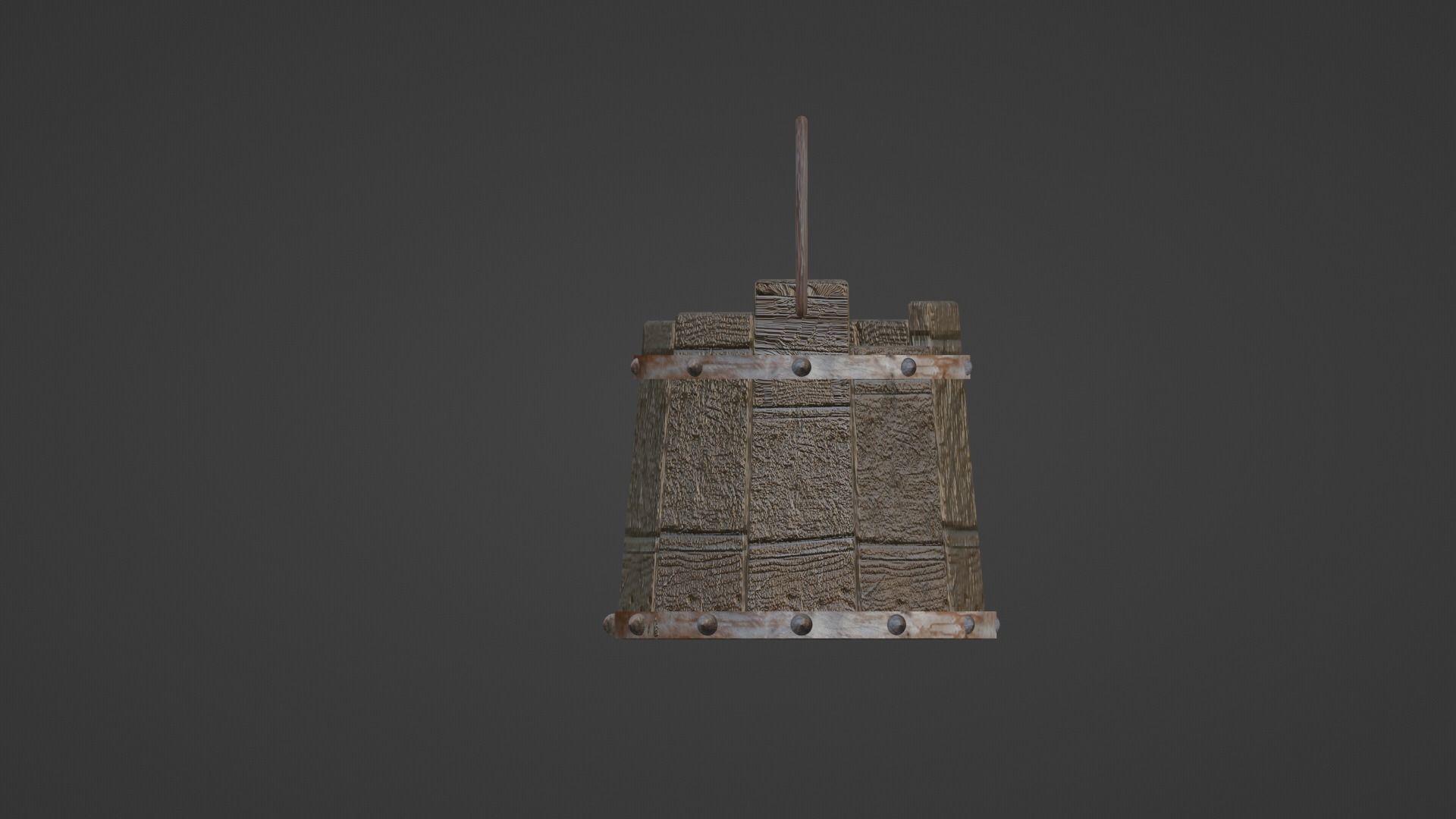 Old Bucket Free 3D model_4