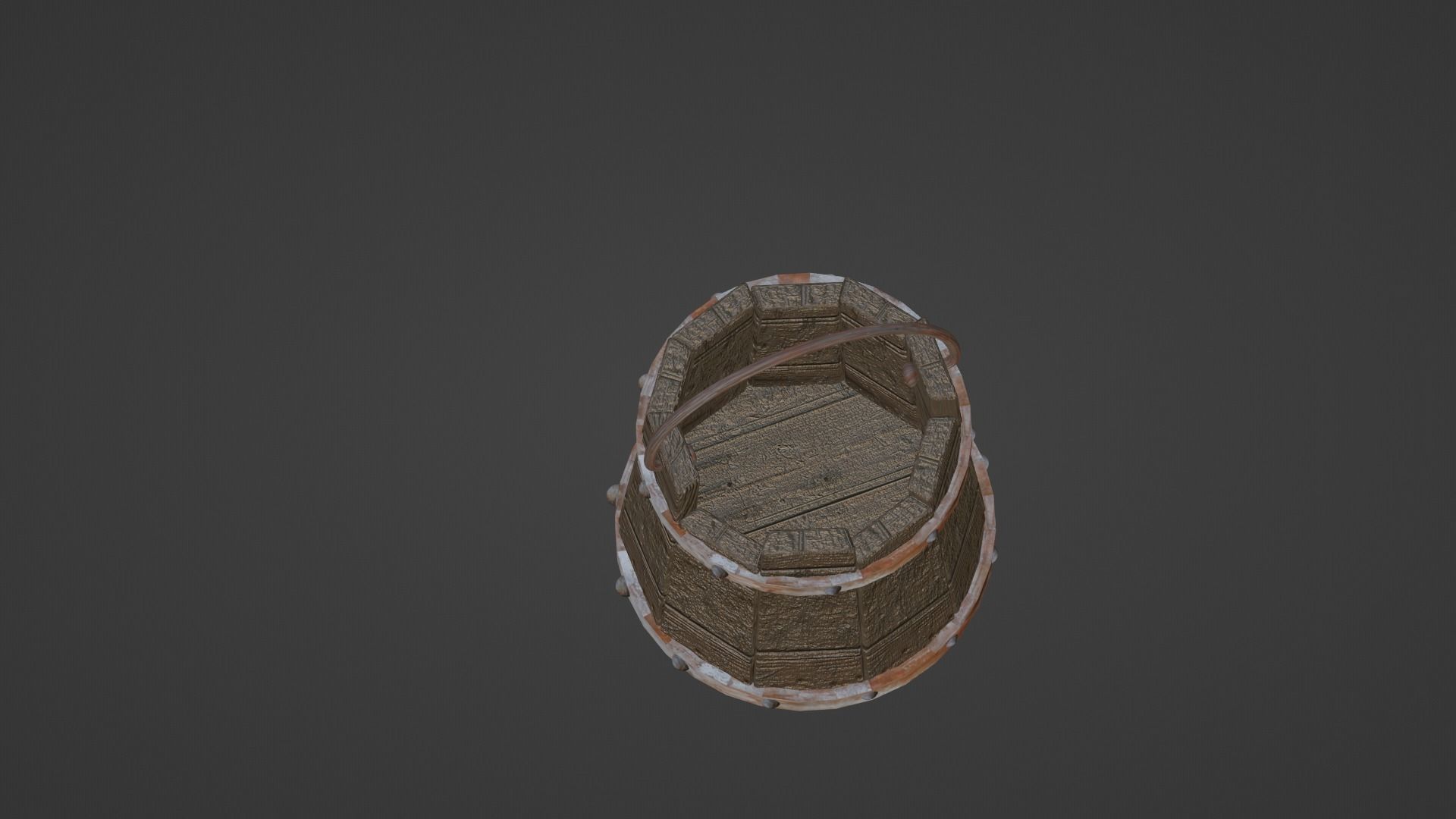 Old Bucket Free 3D model_2