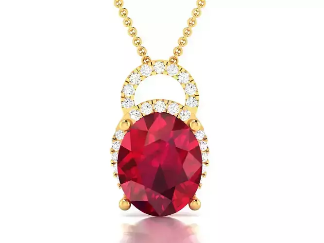 Women Solitaire Pendants 3dm STL OBJ FBX Render Details 3D print model