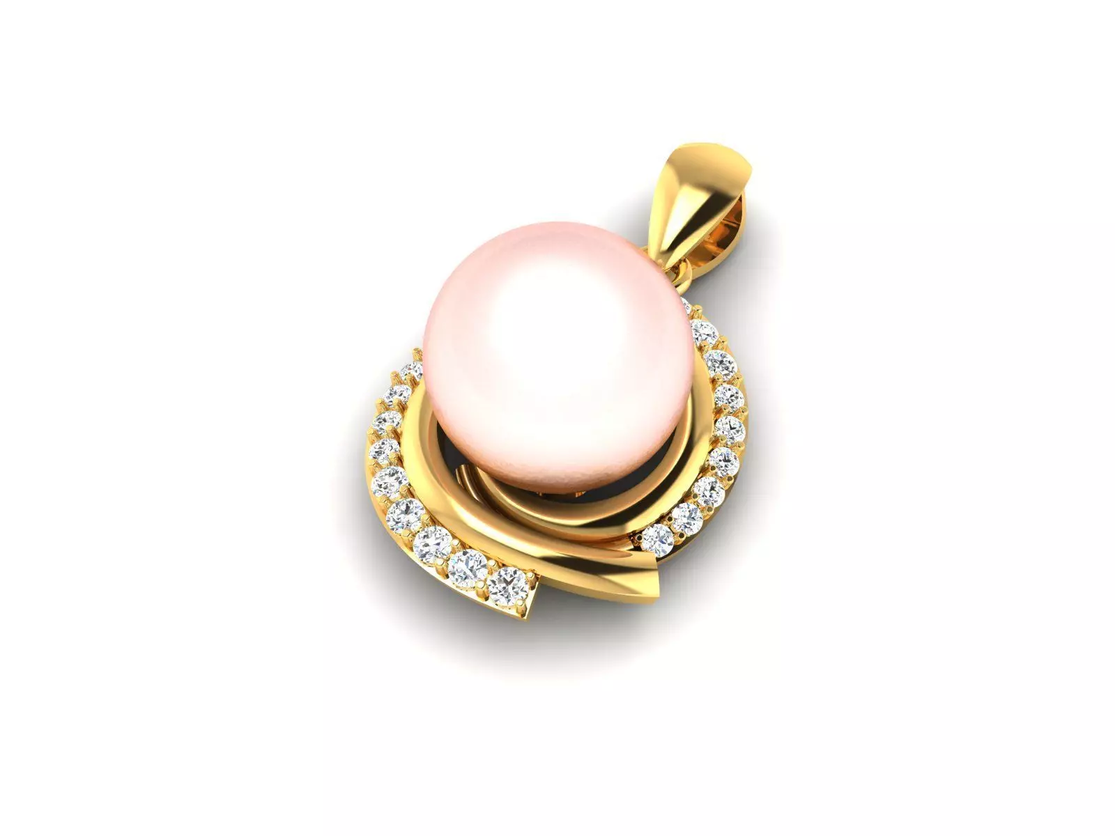 Opal Stone Pendants 3dm STL OBJ FBX Render Details 3D print model