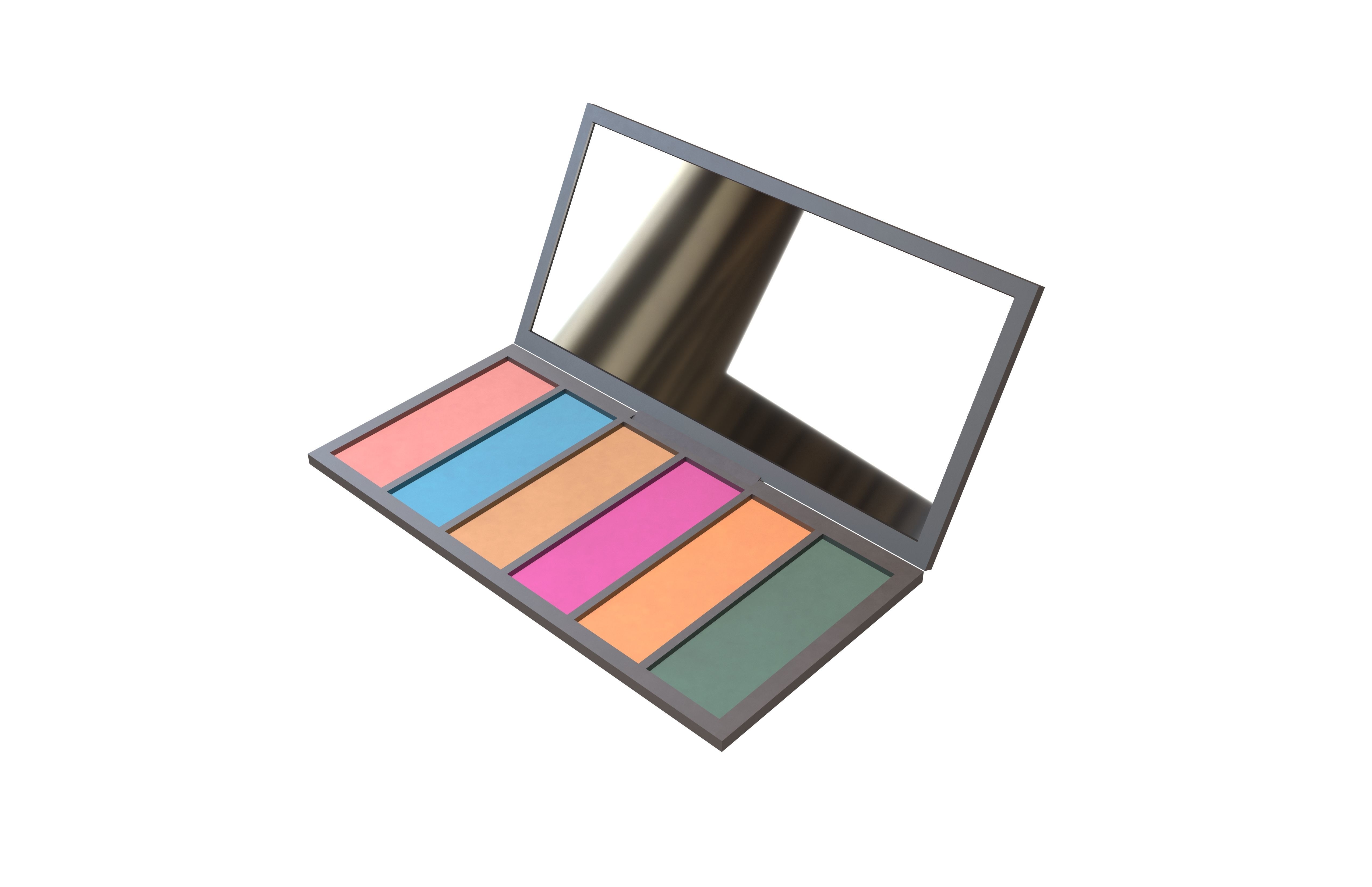 Eyeshadow Palette v1 002 Low-poly 3D model_2
