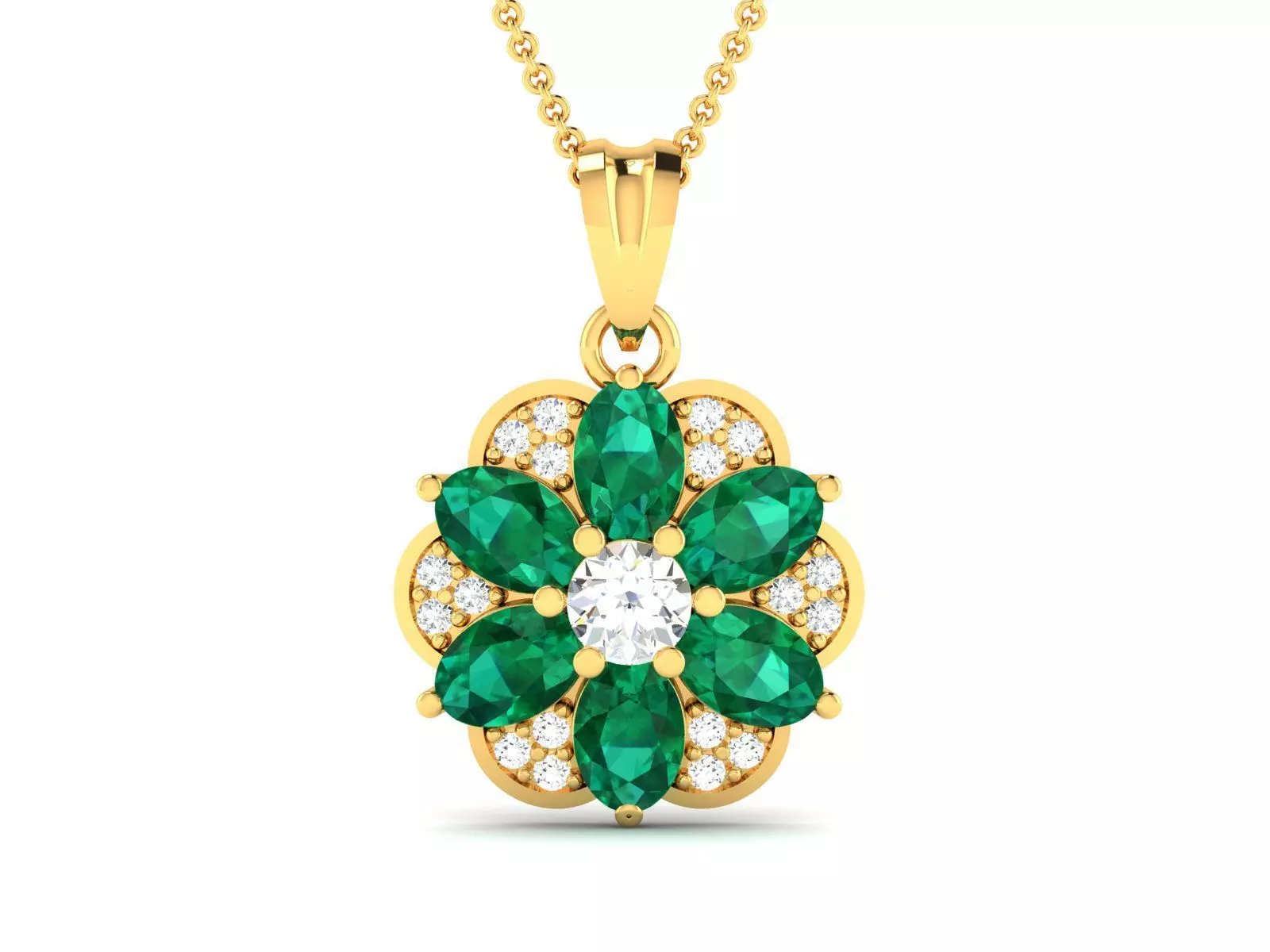 Oval Stone Women Pendants 3dm STL OBJ FBX Render Details 3D print model_0