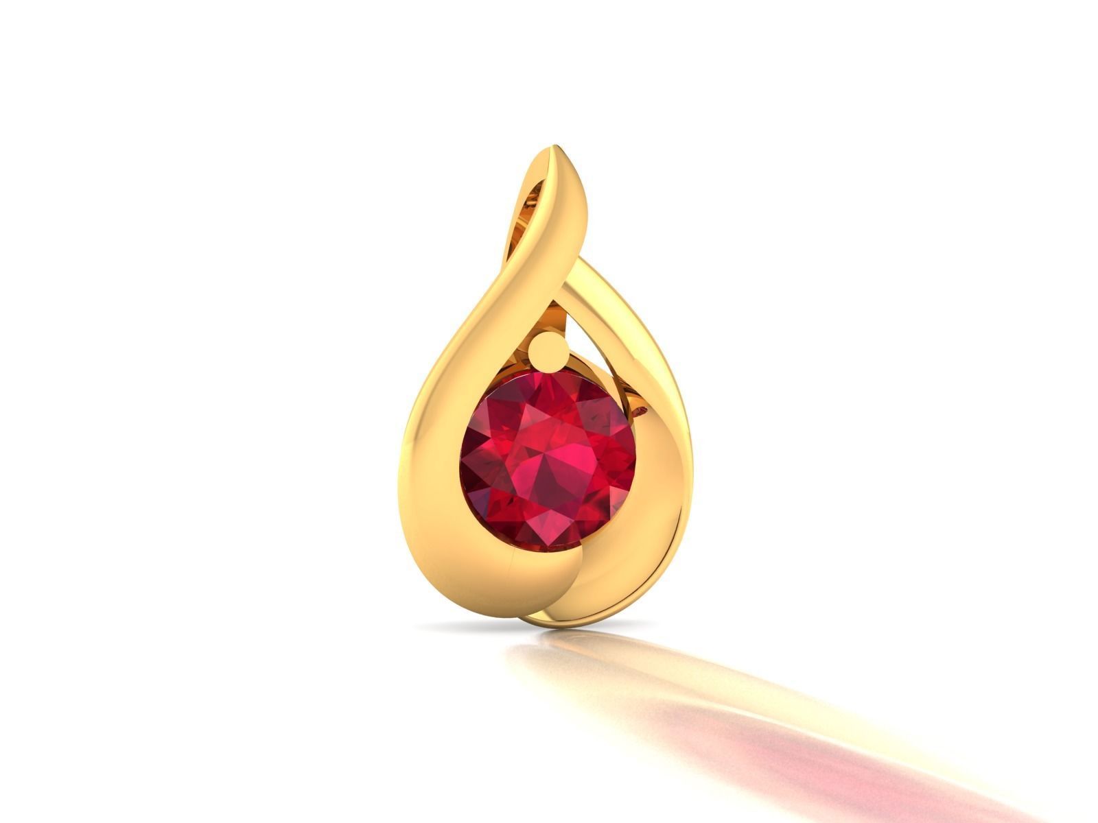 Solitaire Women Pendants 3dm STL OBJ FBX Render Details 3D print model_11