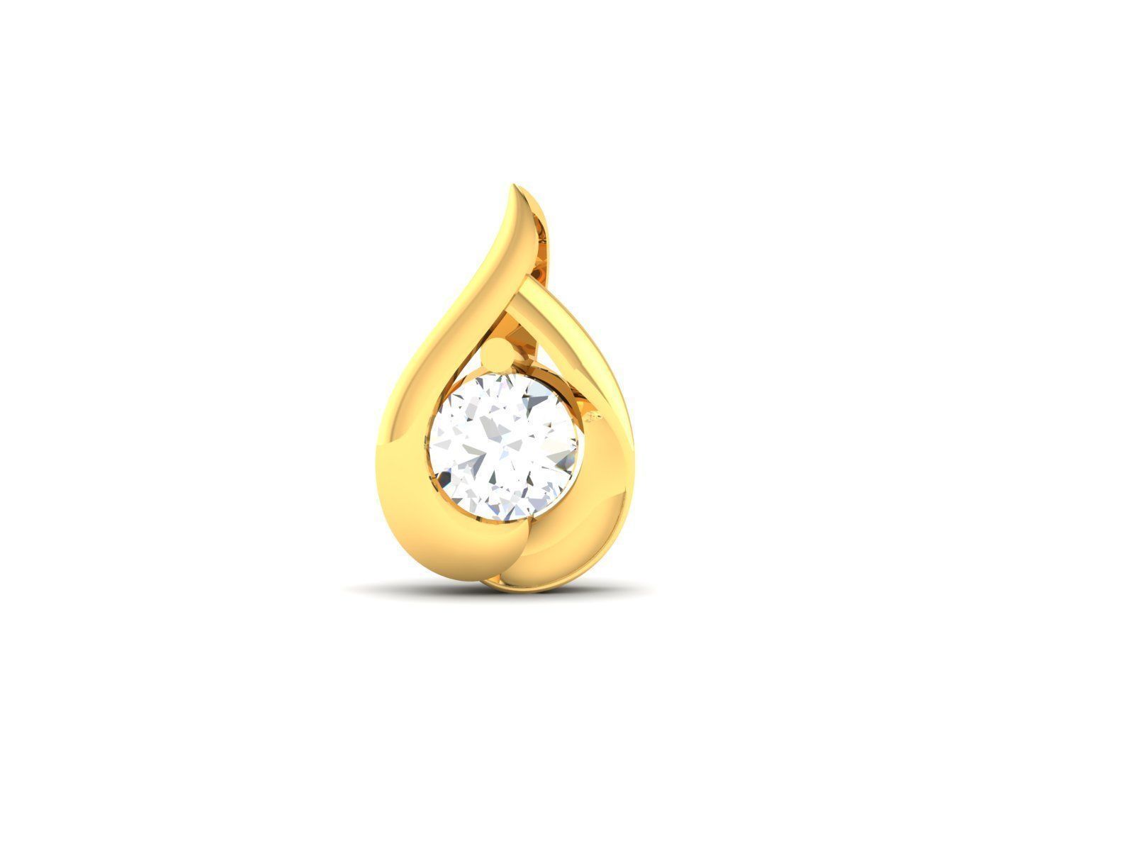 Solitaire Women Pendants 3dm STL OBJ FBX Render Details 3D print model_4