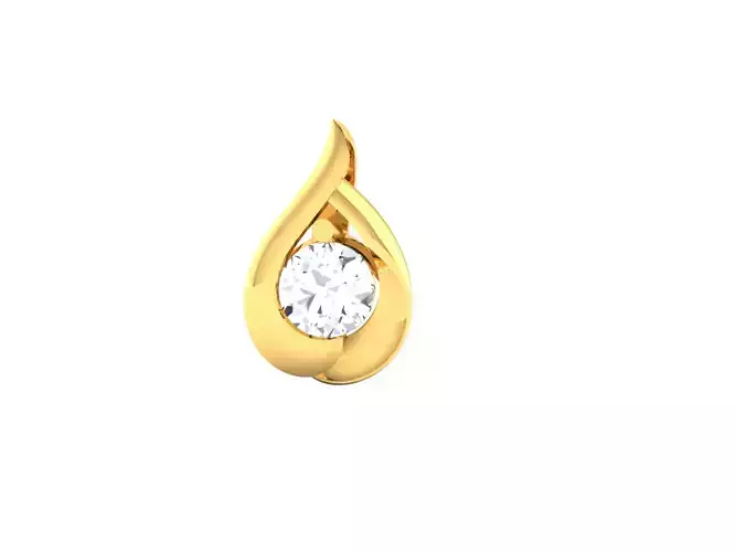 Solitaire Women Pendants 3dm STL OBJ FBX Render Details