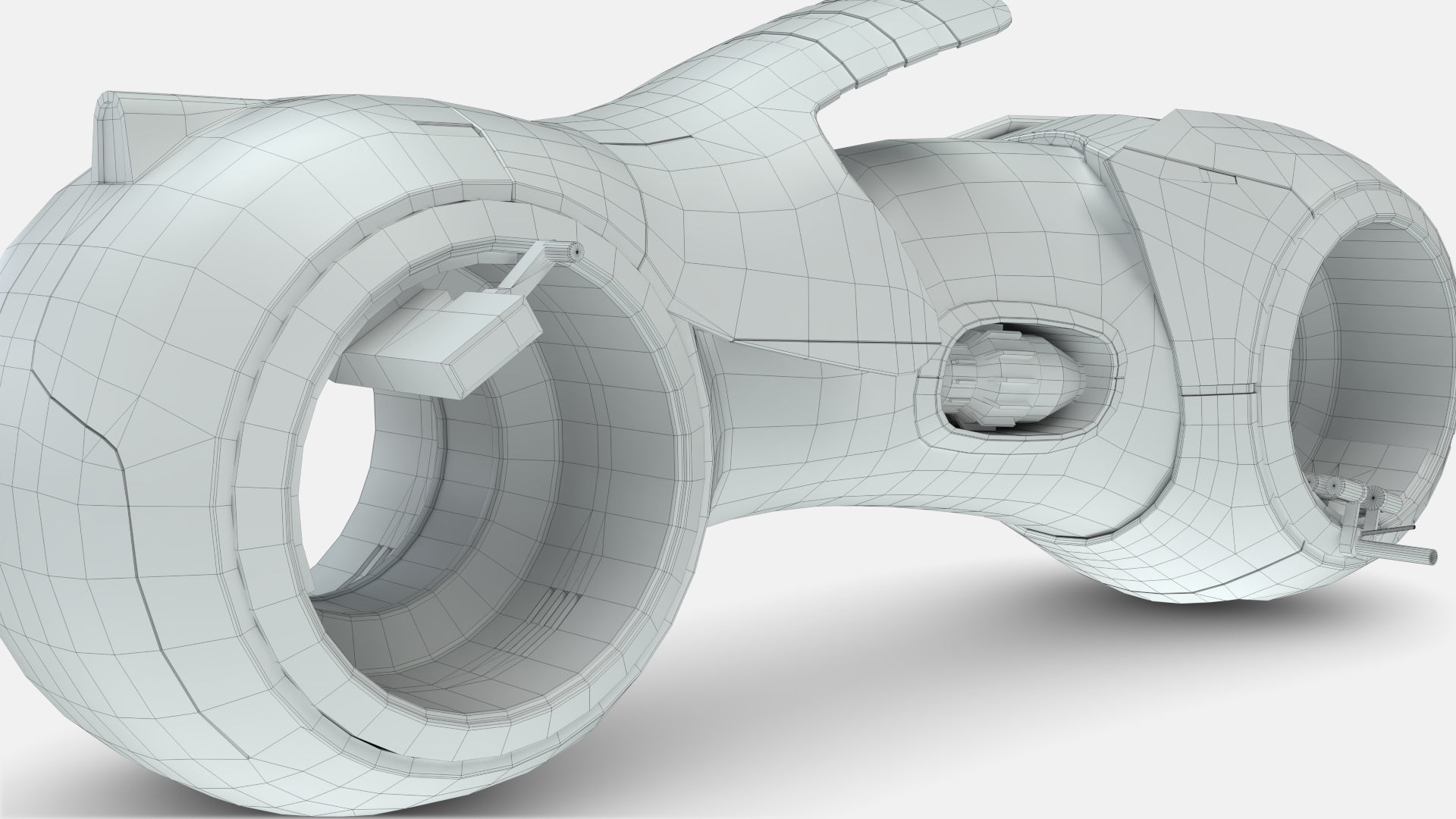 Tron Legacy Lightcycle Low-poly 3D model_32