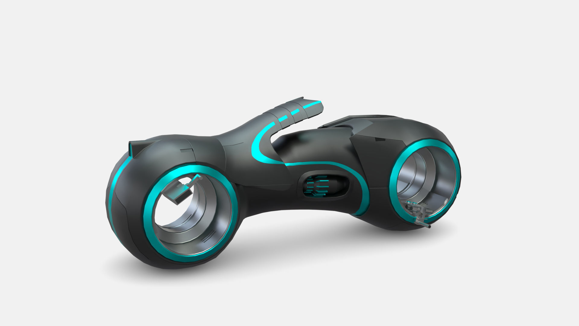 Tron Legacy Lightcycle Low-poly 3D model_2