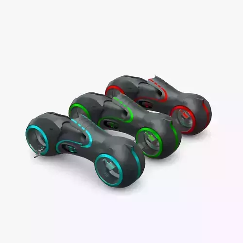 Tron Legacy Lightcycle Low-poly 3D model