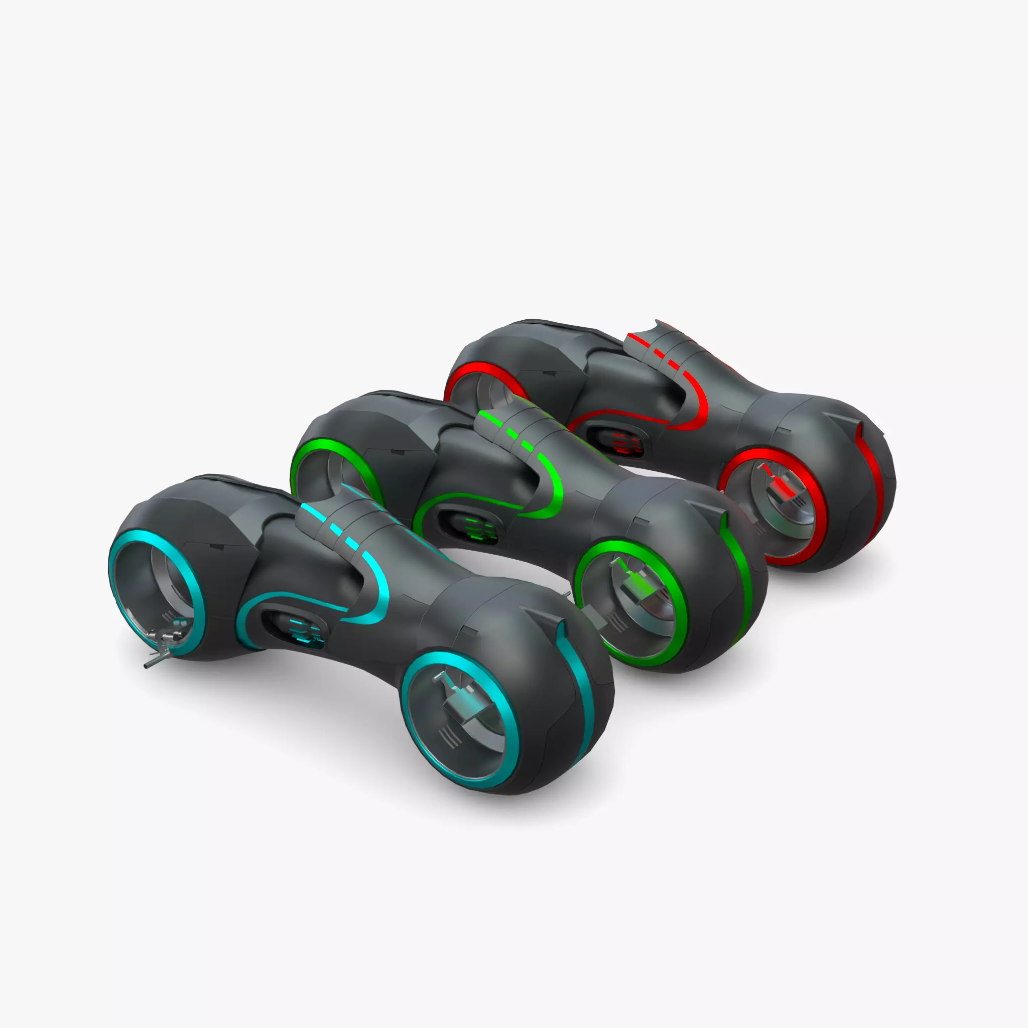 Tron Legacy Lightcycle Low-poly 3D model_0