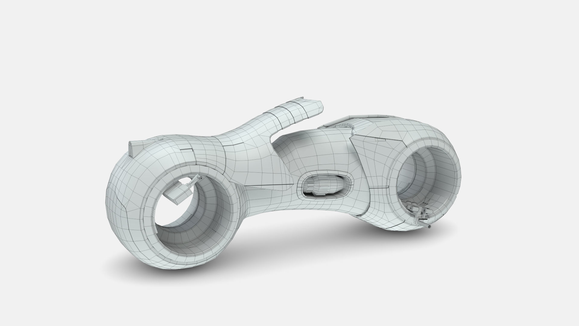 Tron Legacy Lightcycle Low-poly 3D model_29