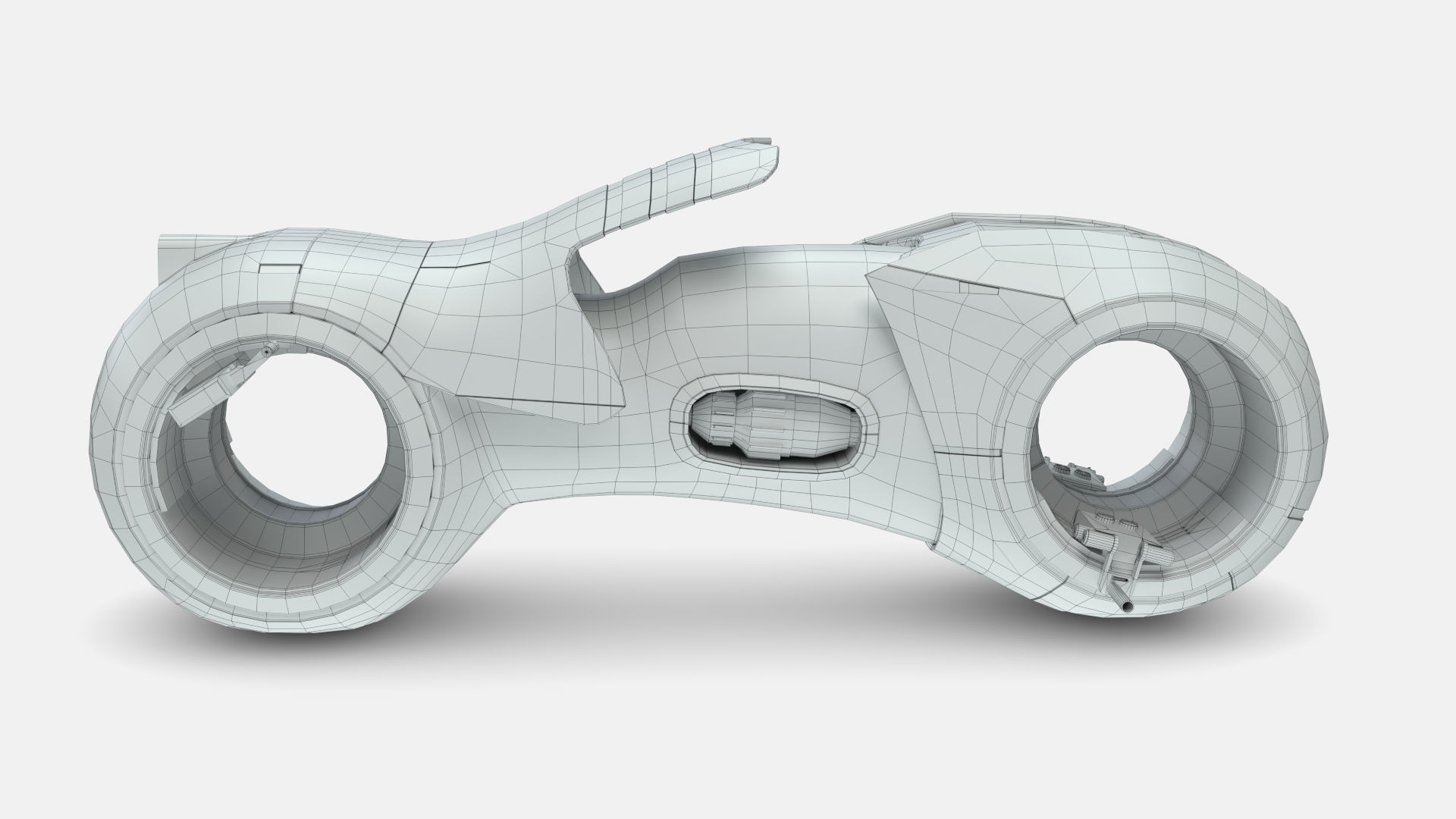 Tron Legacy Lightcycle Low-poly 3D model_33