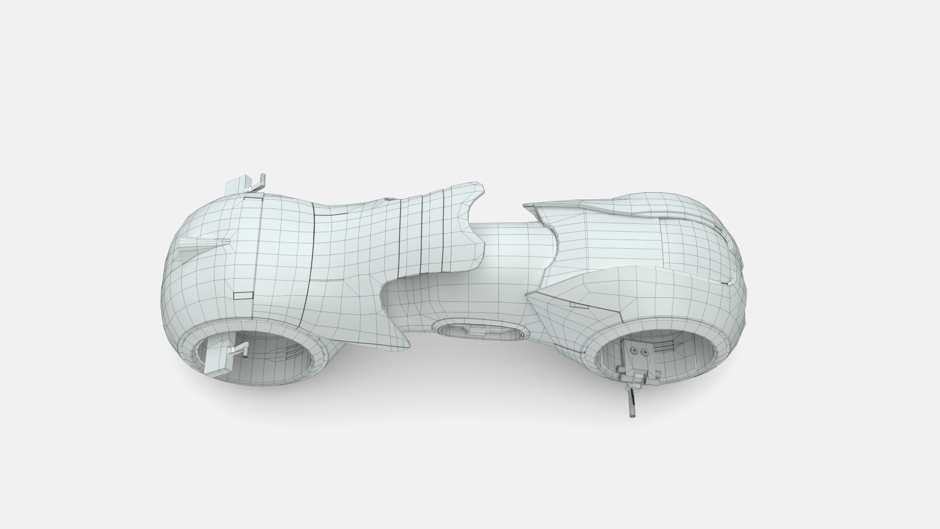 Tron Legacy Lightcycle Low-poly 3D model_30