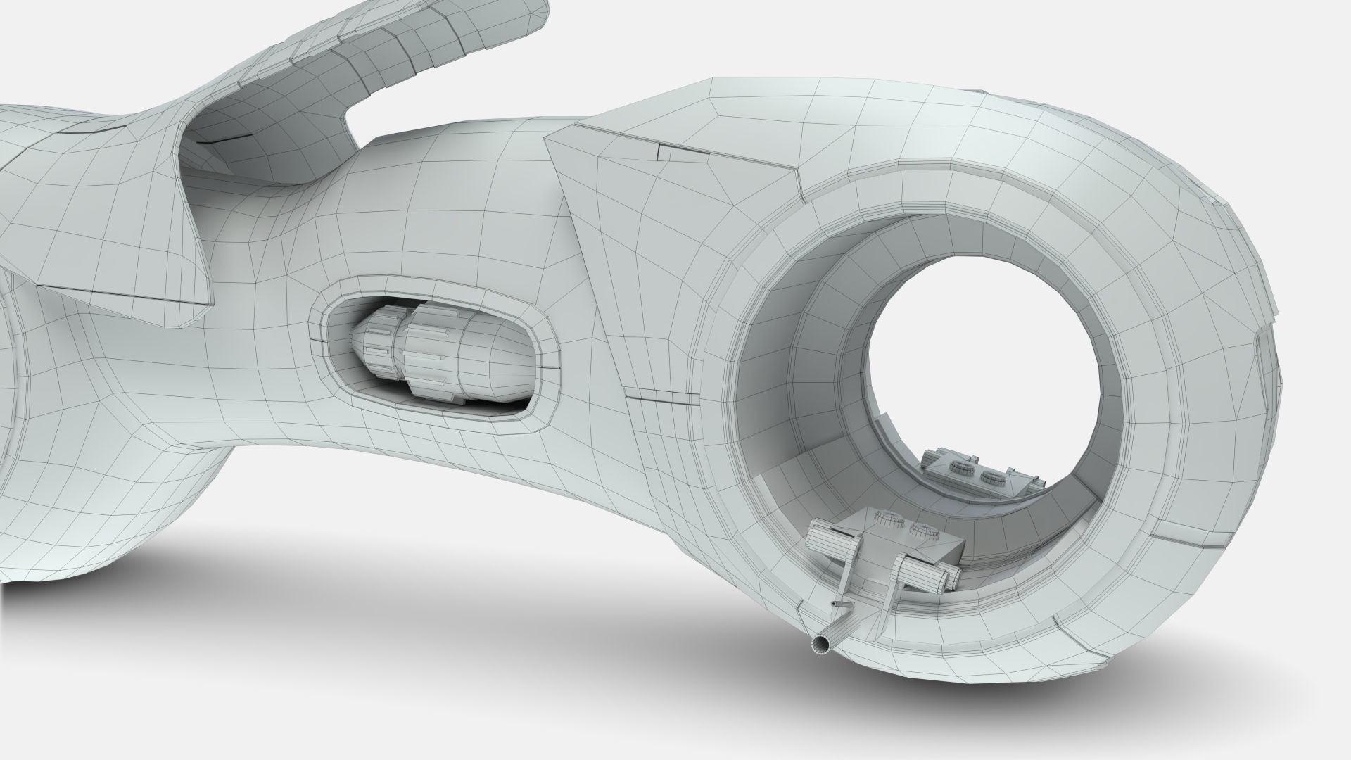 Tron Legacy Lightcycle Low-poly 3D model_31