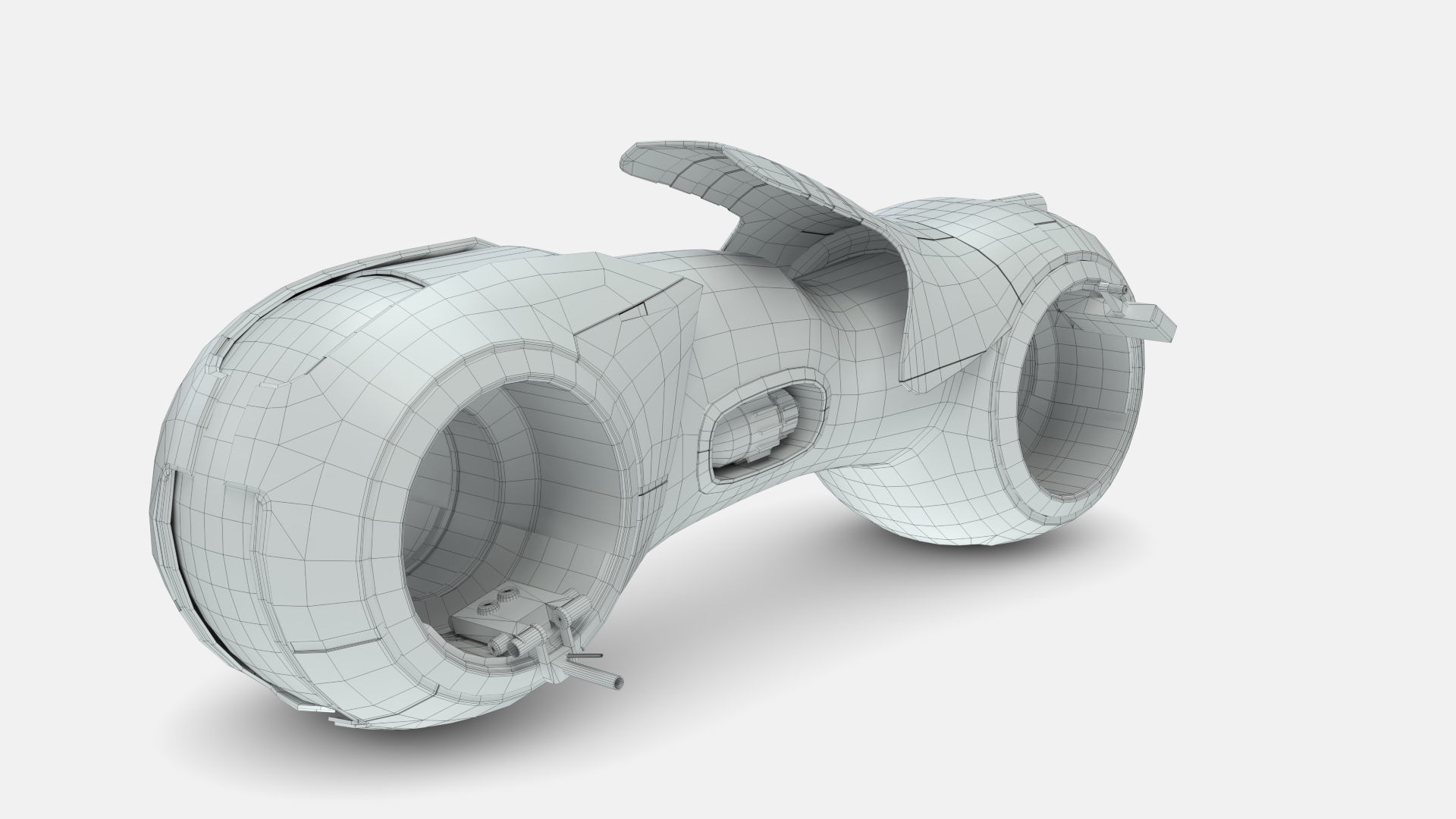 Tron Legacy Lightcycle Low-poly 3D model_35