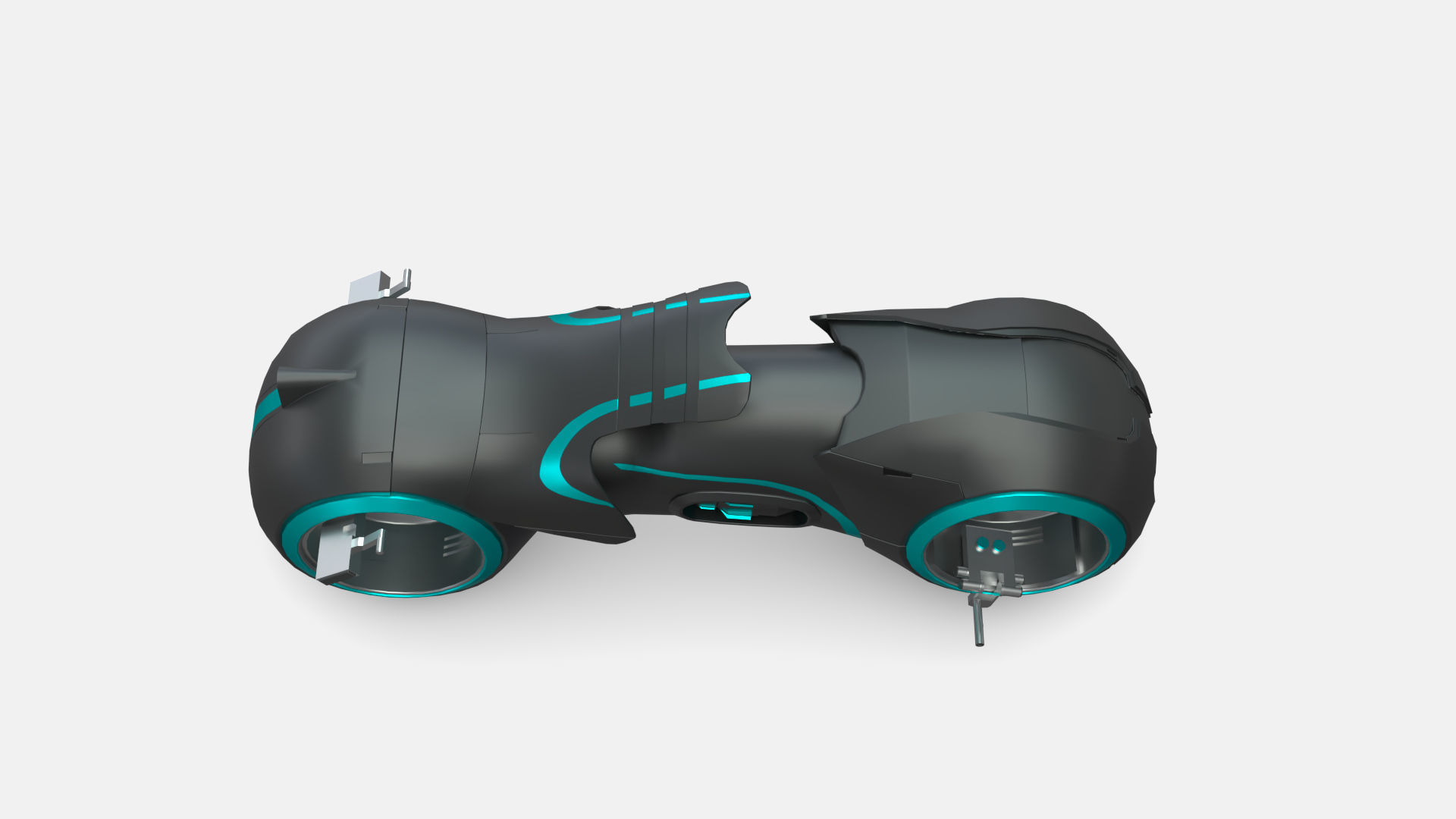 Tron Legacy Lightcycle Low-poly 3D model_3