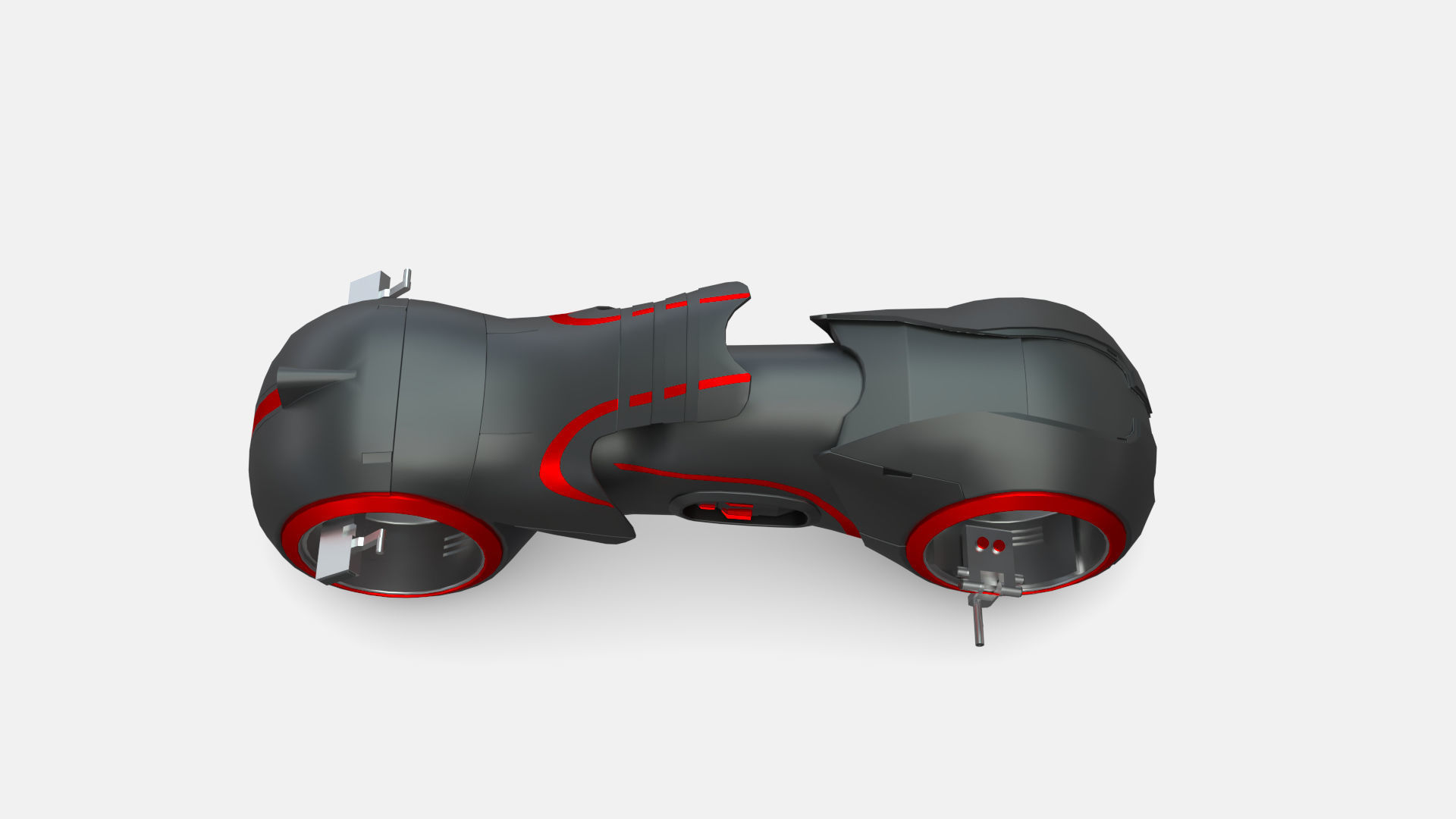 Tron Legacy Lightcycle Low-poly 3D model_21