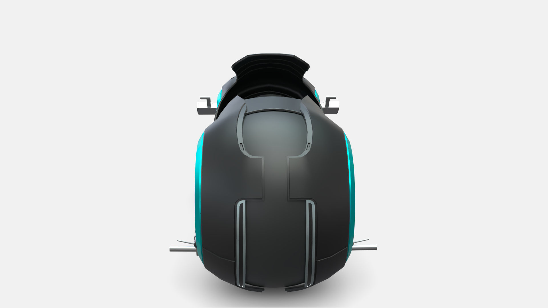 Tron Legacy Lightcycle Low-poly 3D model_7
