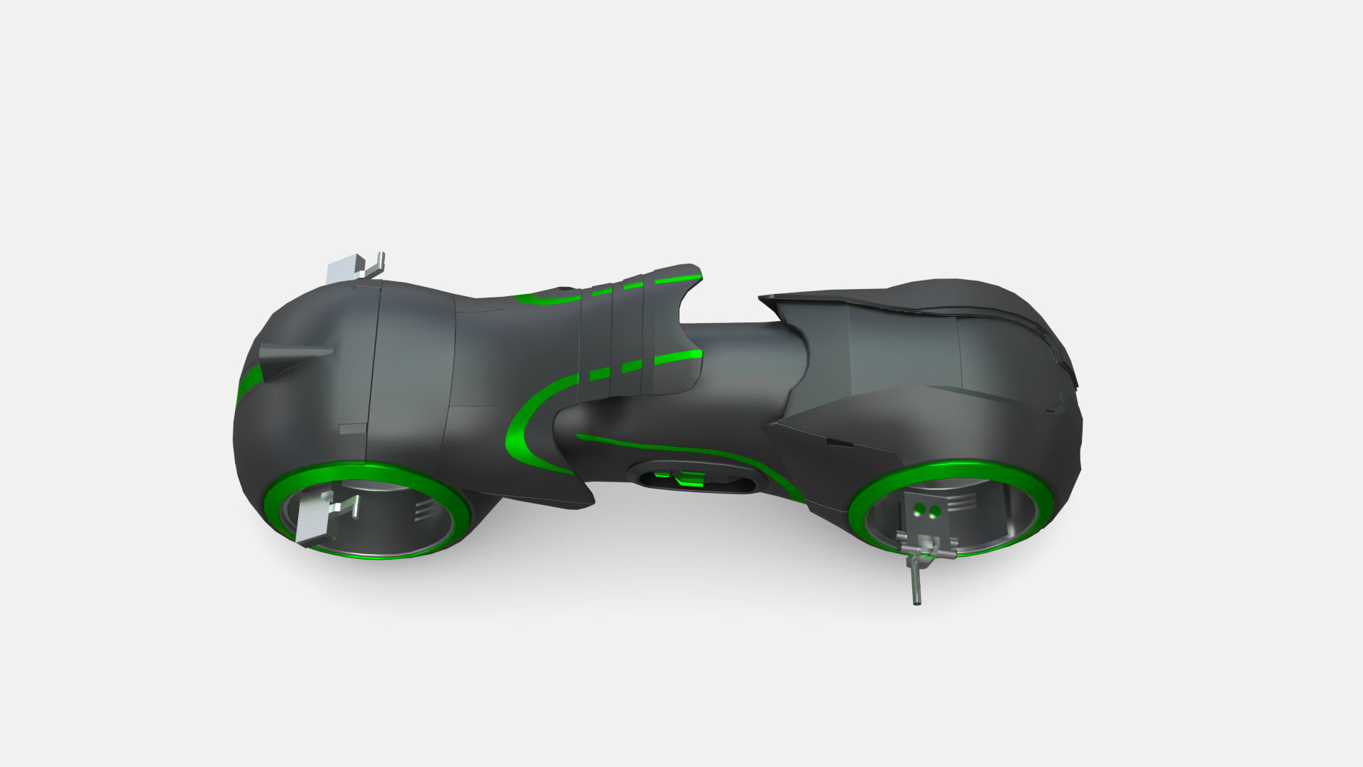 Tron Legacy Lightcycle Low-poly 3D model_12
