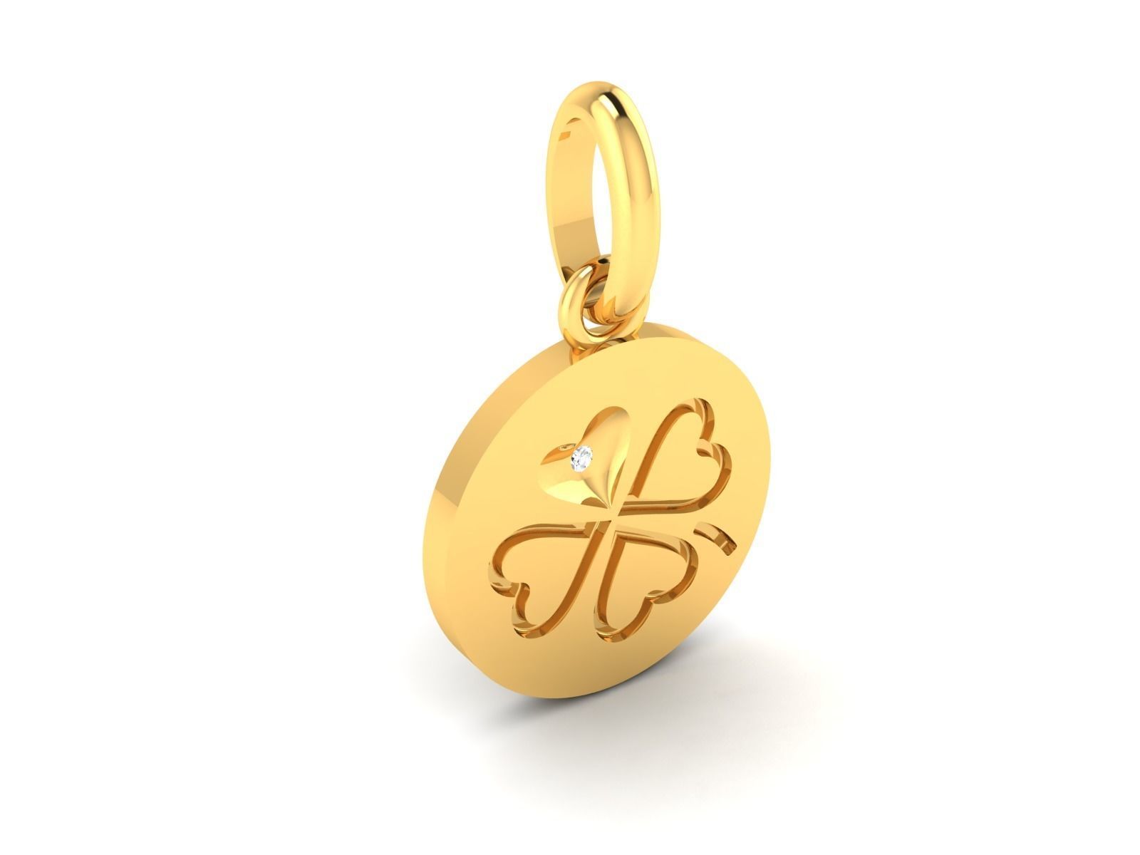 Solitaire Women Pendants 3dm STL OBJ FBX Render Details 3D print model_2