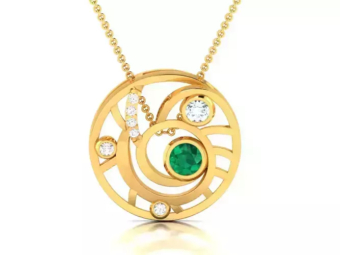 Solitaire Women Pendants 3dm STL OBJ FBX Render Details 3D print model